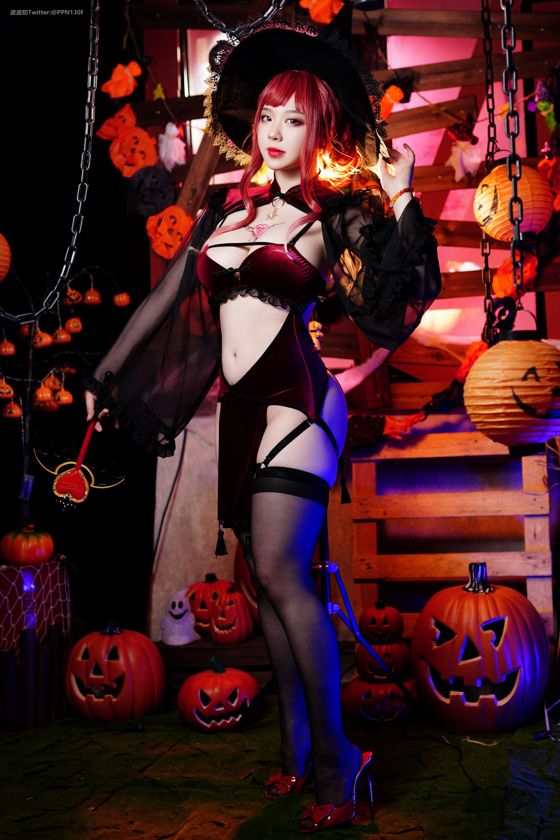 皮皮奶可可爱了啦 – 万圣节女巫 [48P] - 秀人网免费无水印在线套图写真