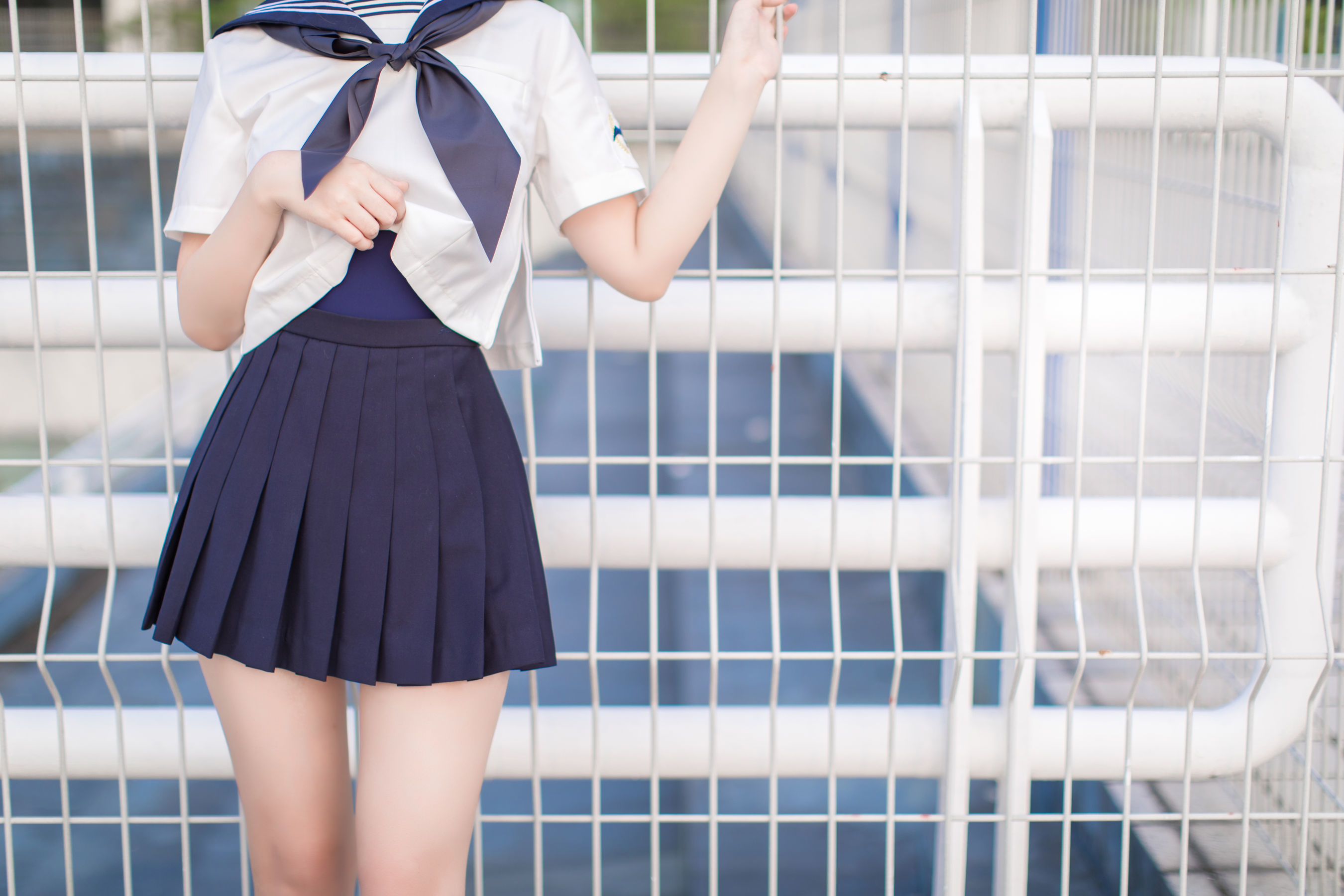 [萝莉COS] 雯妹 – JK 白丝 死库水 [20P] - 秀人网免费无水印在线套图写真