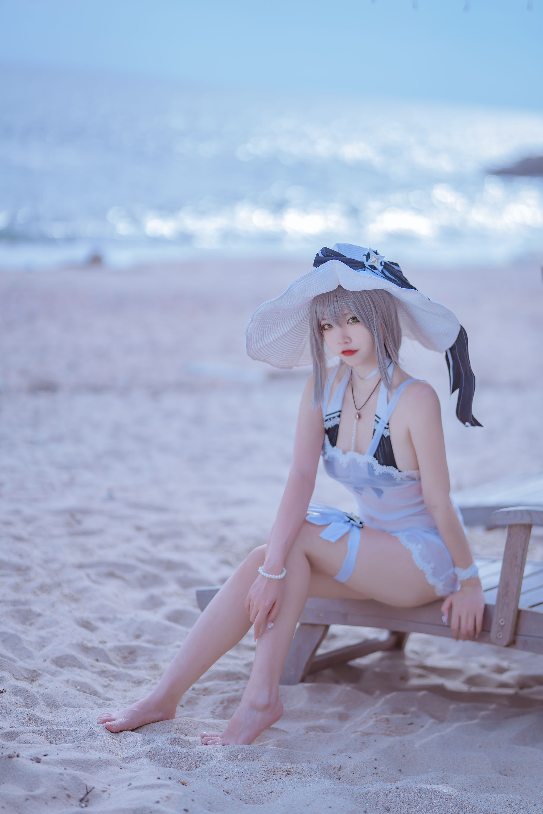 人气Coser二佐Nisa – 碧蓝 天鹰泳装 [20P] - 秀人网免费无水印在线套图写真