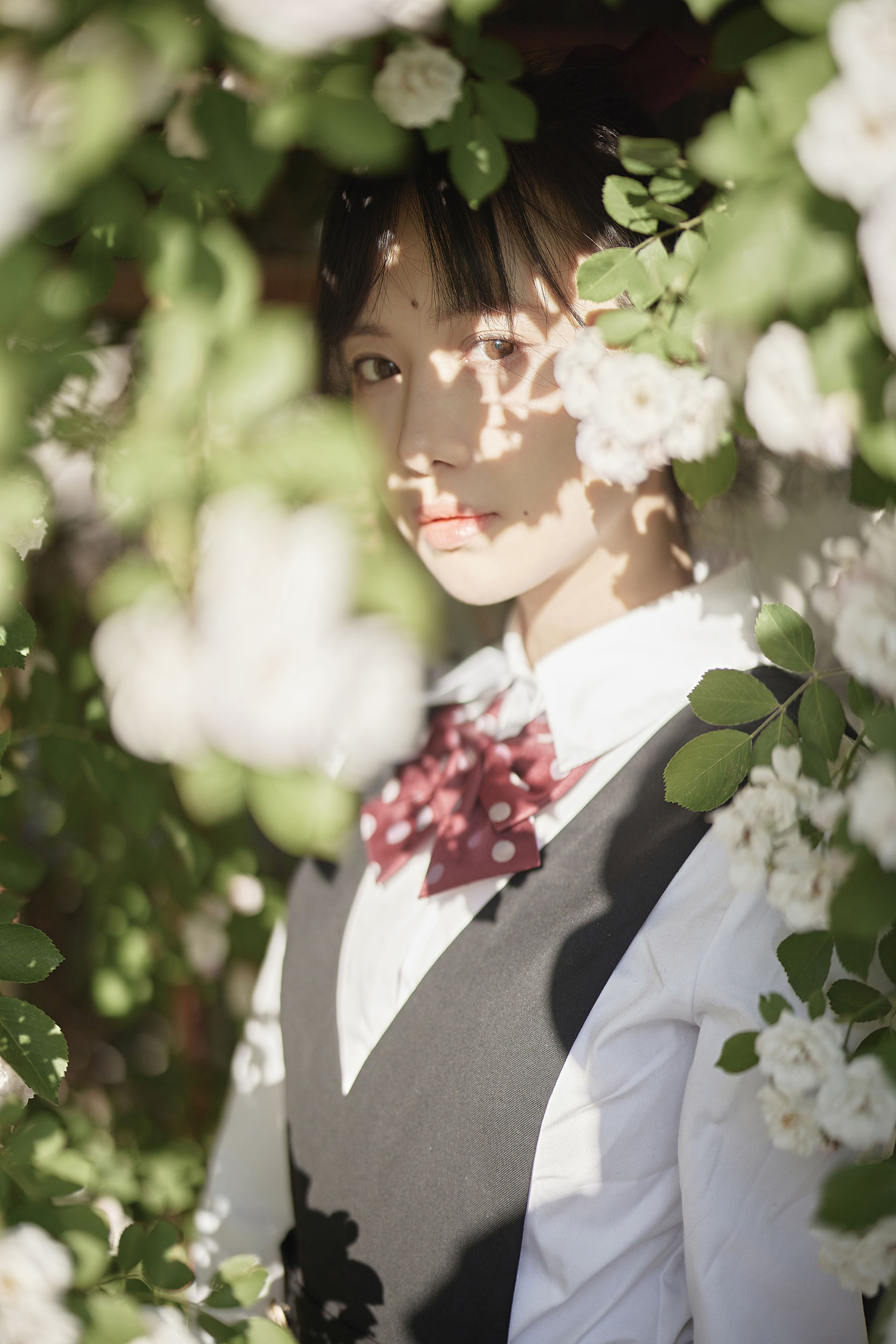 Shika小鹿鹿 – 蔷薇JK [14P] - 秀人网免费无水印在线套图写真