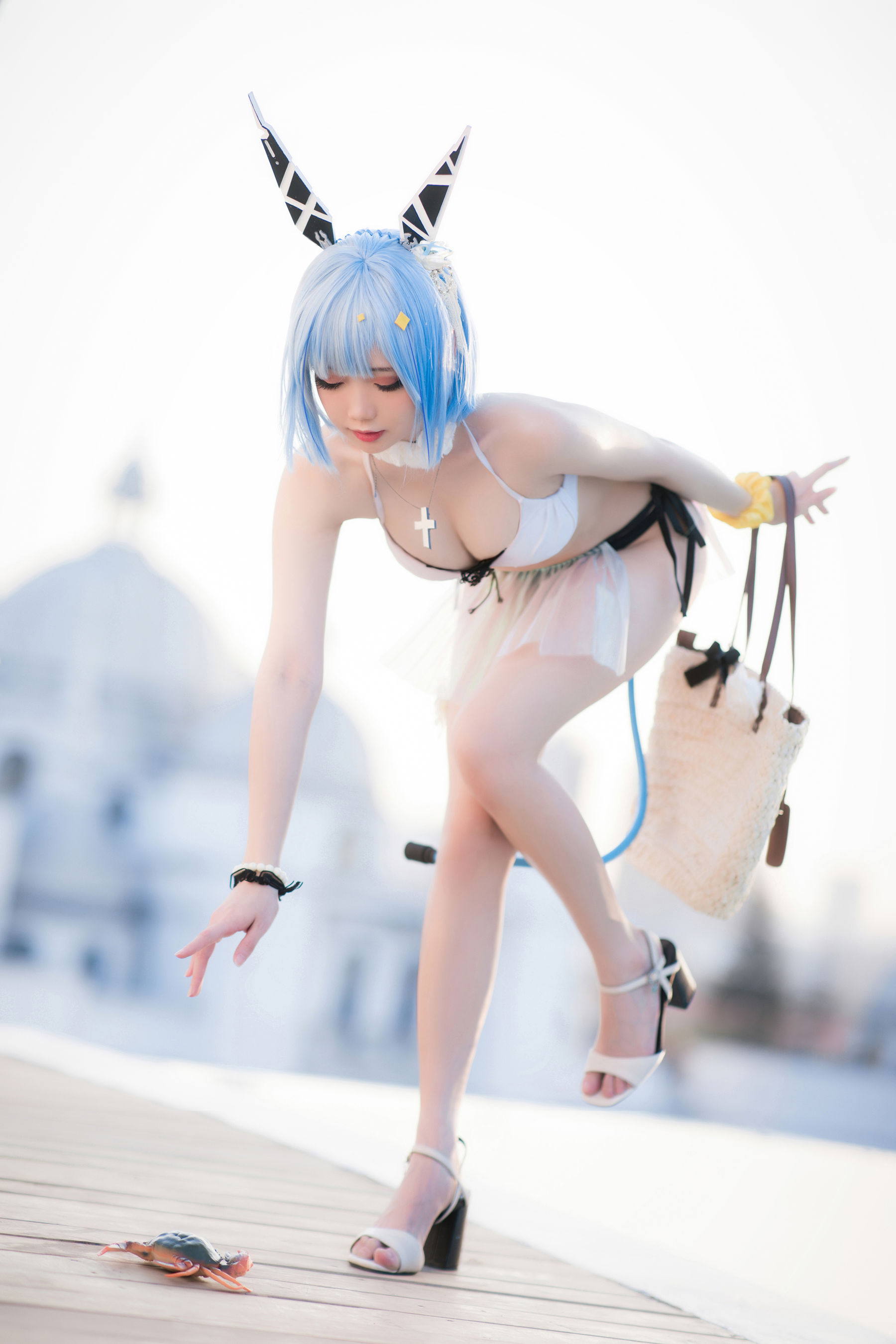 焖焖碳 – 加斯科涅泳装 [28P] - 秀人网免费无水印在线套图写真