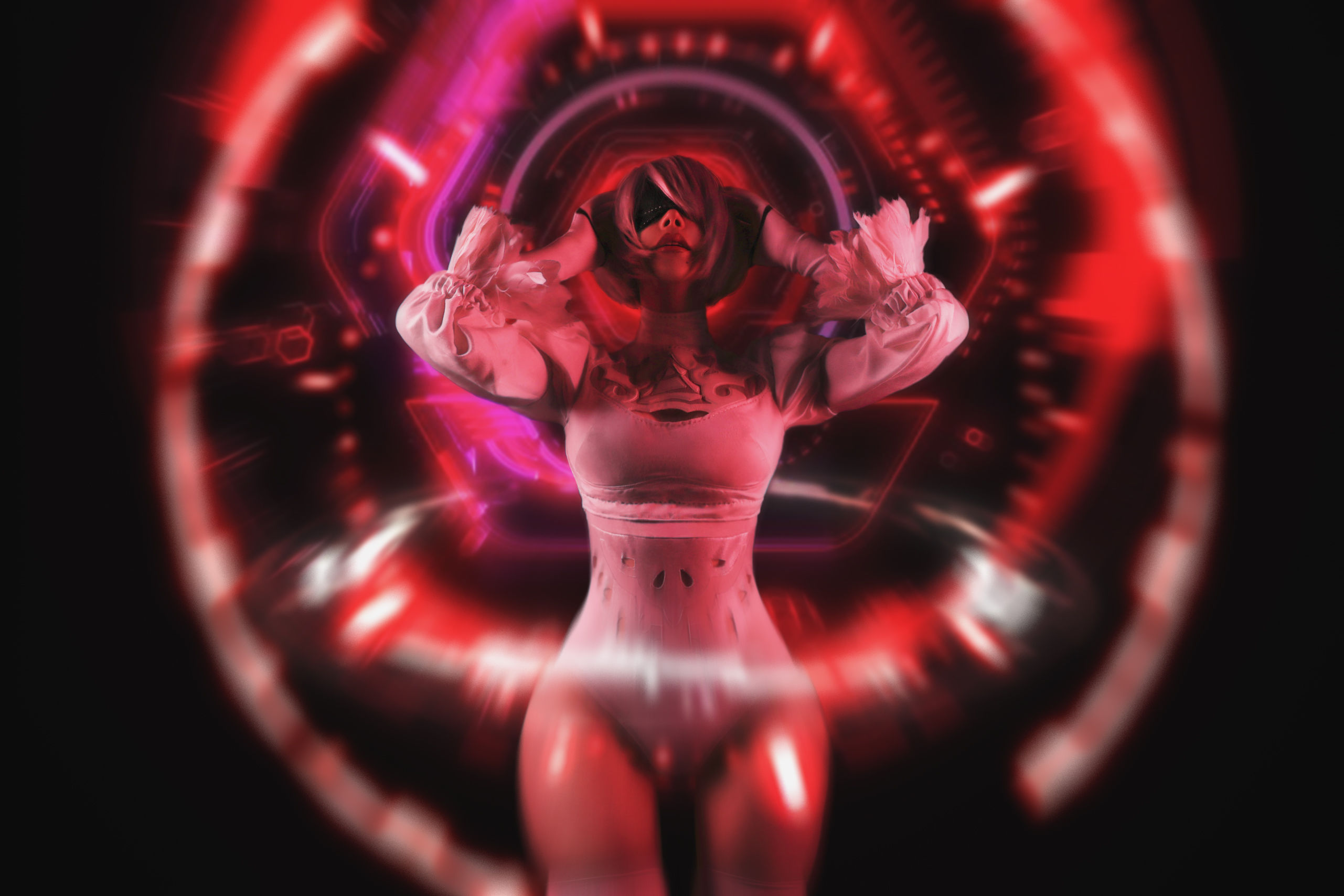 国外美女SayaTheFox – 2B White Dress [10P] - 秀人网免费无水印在线套图写真