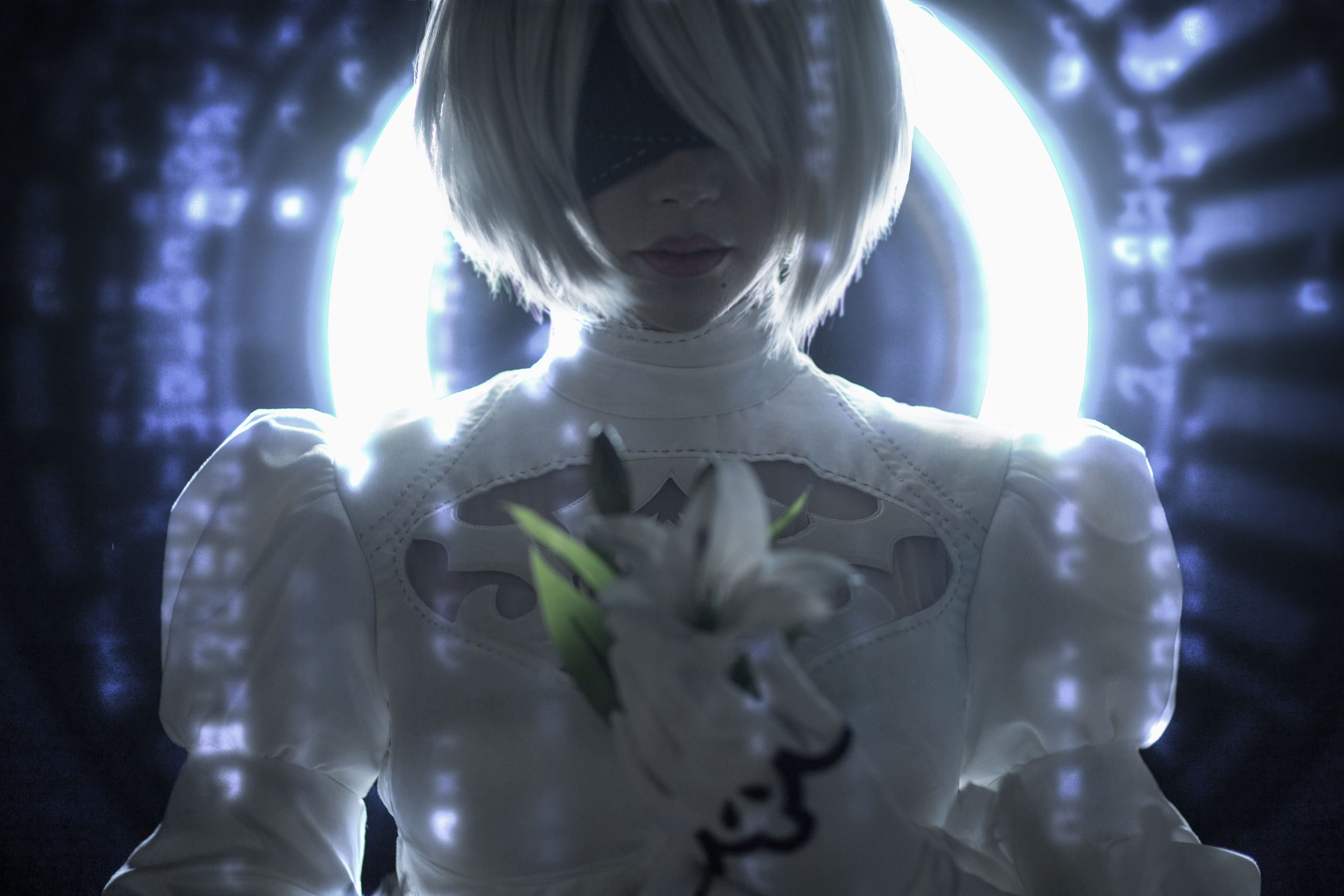 国外美女SayaTheFox – 2B White Dress [10P] - 秀人网免费无水印在线套图写真