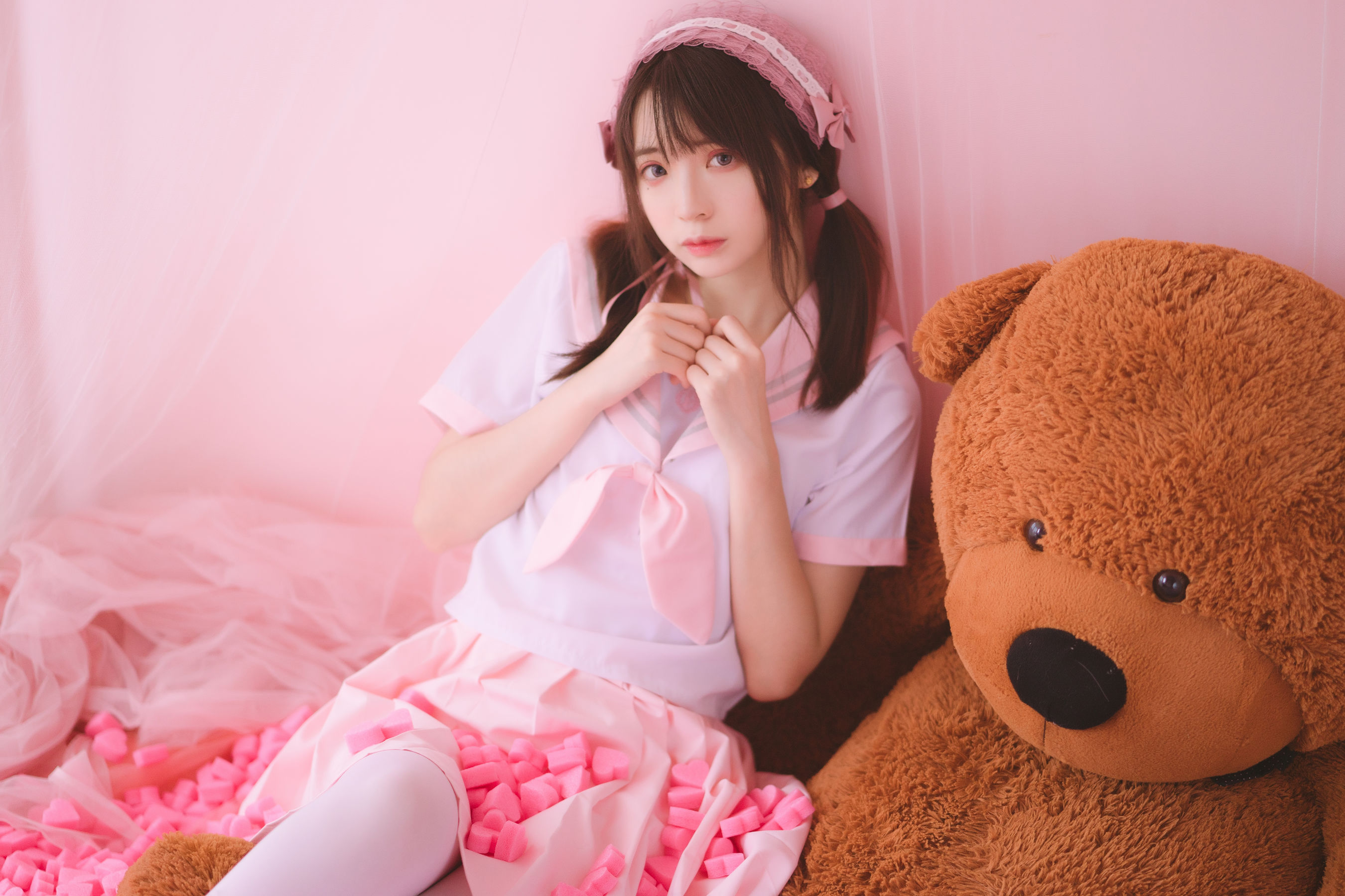 [萝莉COS] 疯猫ss《丝袜狂想曲(粉)》 [54P] - 秀人网免费无水印在线套图写真