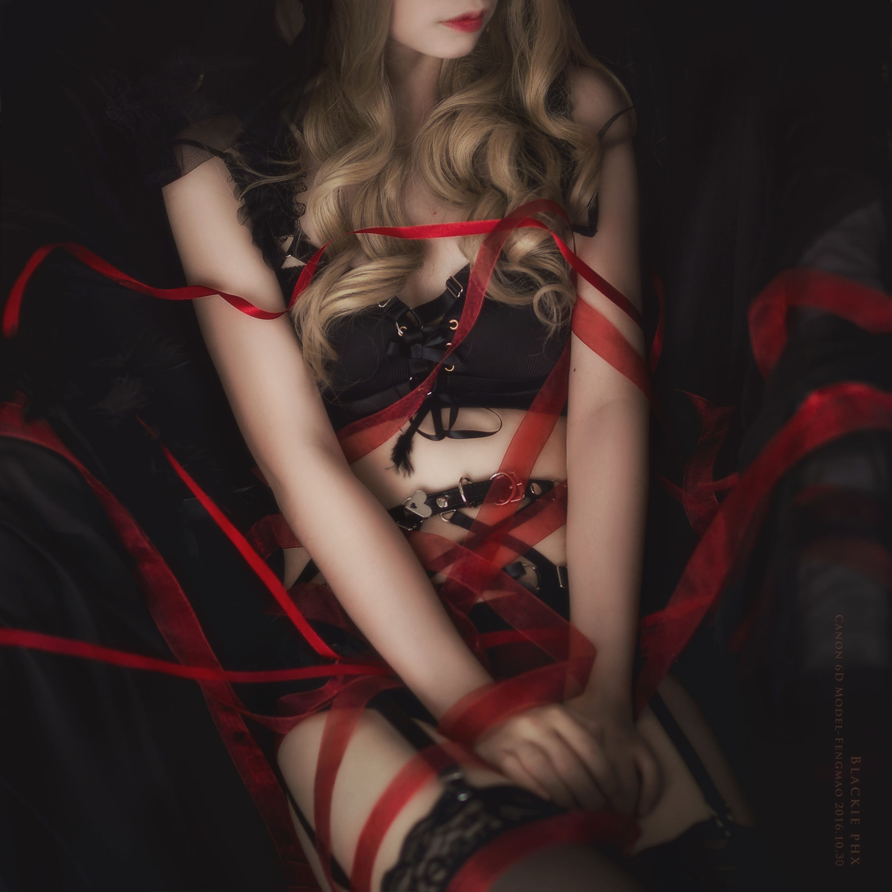 [Cosplay写真] 疯猫ss – 黑色玫瑰 [20P] - 秀人网免费无水印在线套图写真