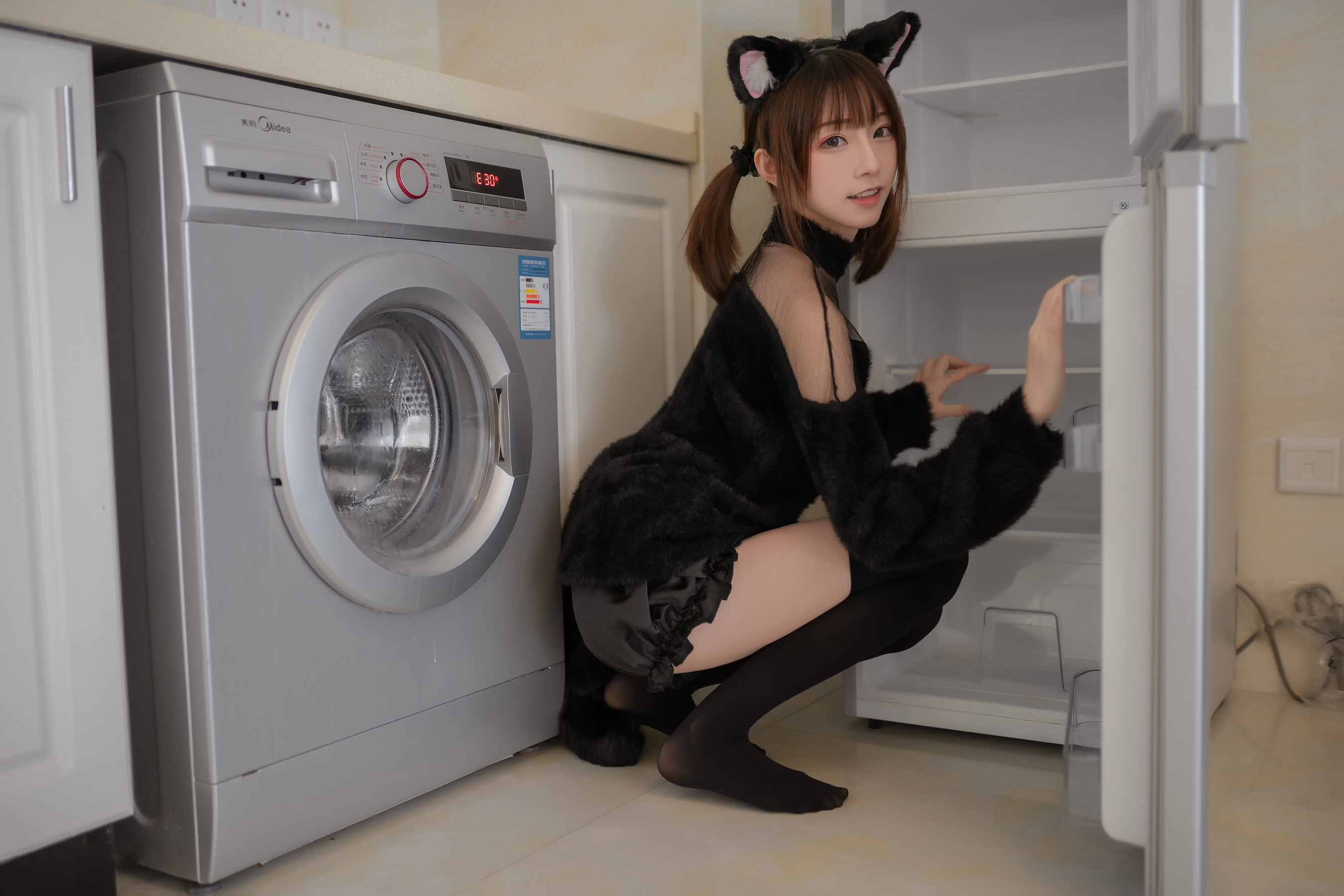 动漫博主Kitaro_绮太郎 – 黑喵 [45P] - 秀人网免费无水印在线套图写真