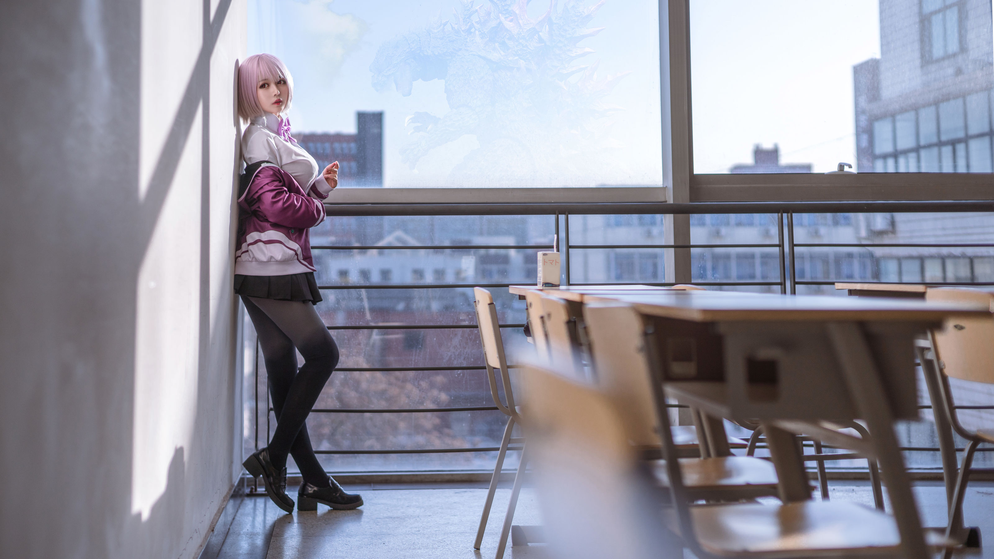 大眼萌妹黑猫猫OvO – 新条茜 [9P] - 秀人网免费无水印在线套图写真