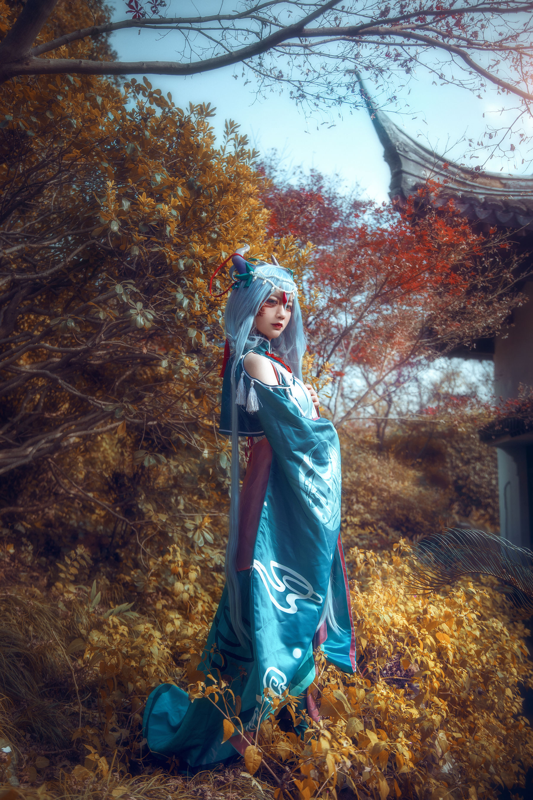 [Cosplay写真] 动漫博主弦音sic – 洛天依 上古神話 [9P] - 秀人网免费无水印在线套图写真