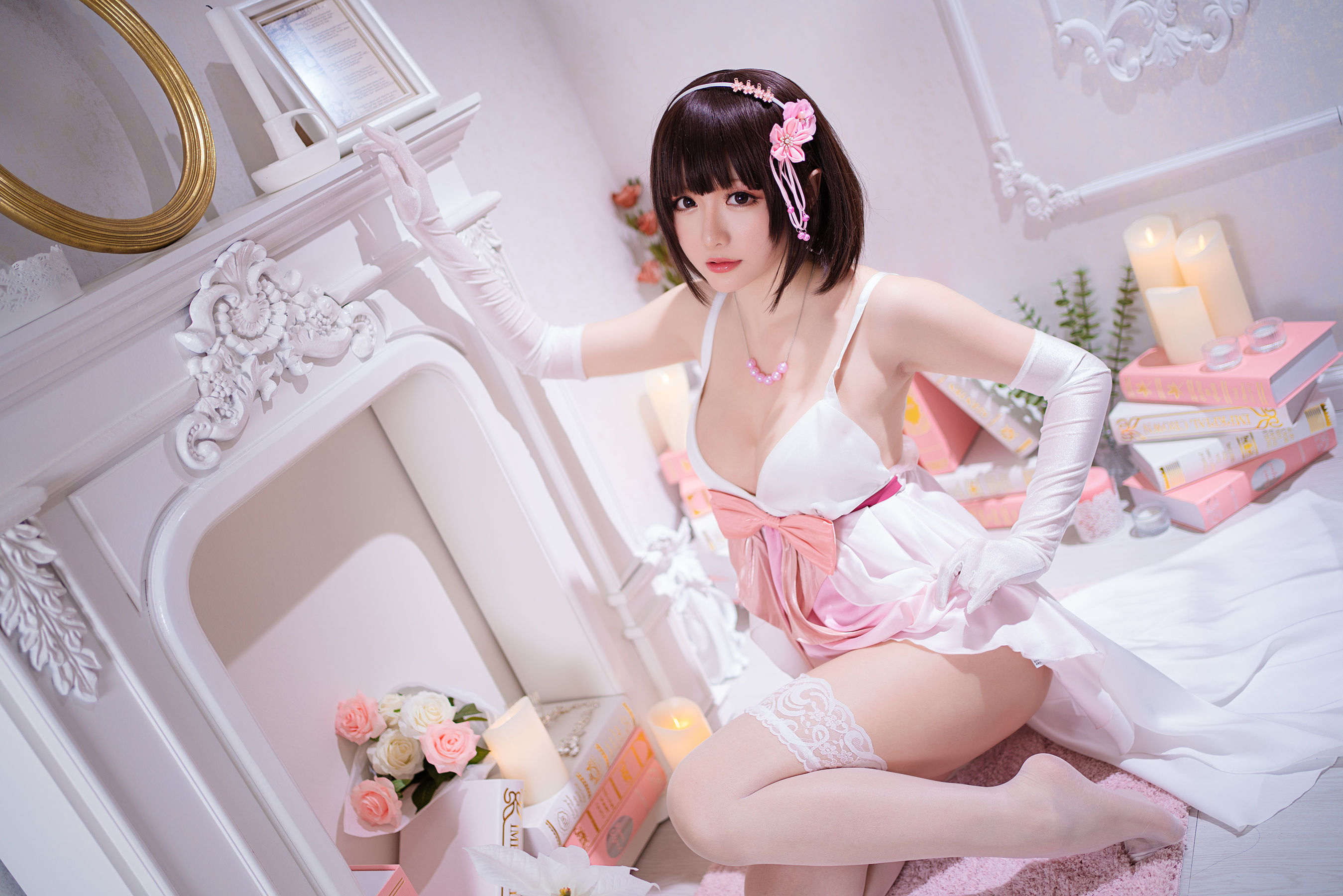 Coser小姐姐星之迟迟 – 加藤惠 特典礼服 [60P] - 秀人网免费无水印在线套图写真