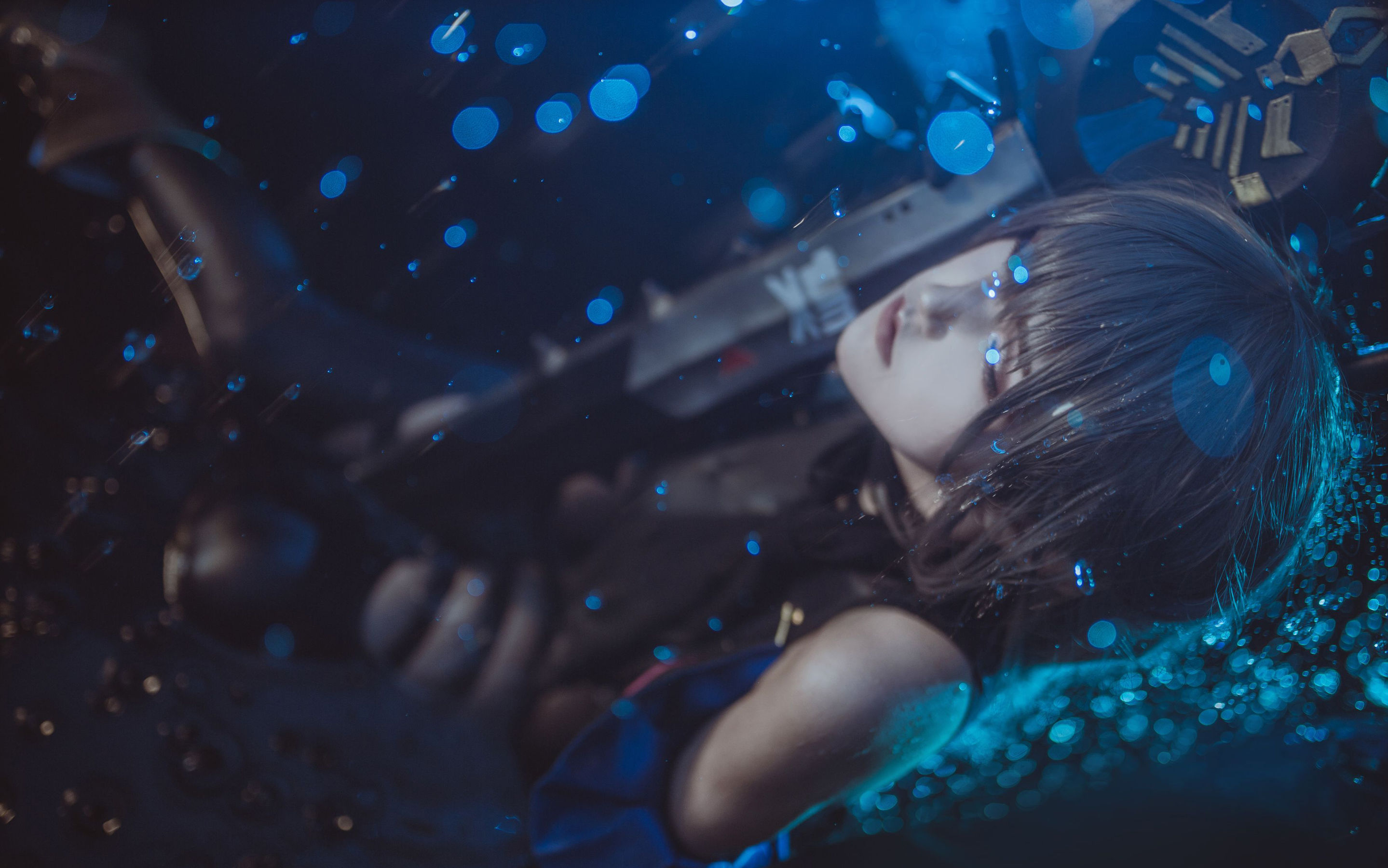 微博萌妹蓝小沂KiKi – 明日方舟 幽灵鲨 [8P] - 秀人网免费无水印在线套图写真