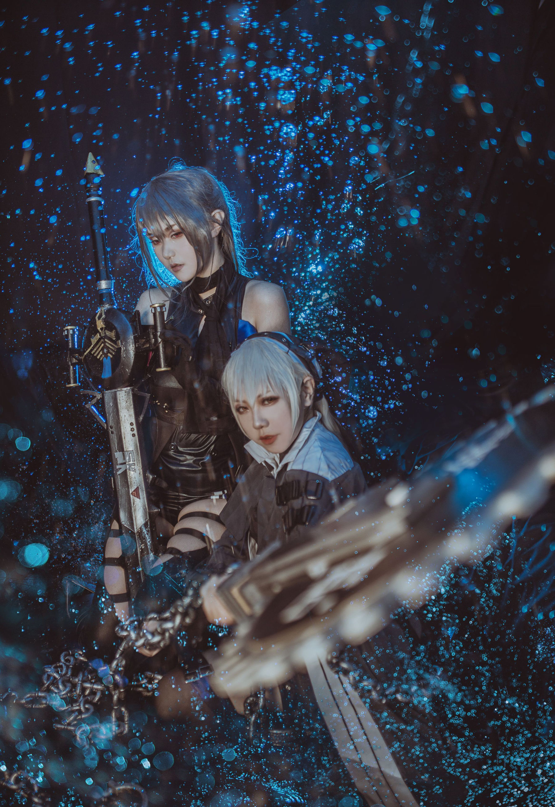 微博萌妹蓝小沂KiKi – 明日方舟 幽灵鲨 [8P] - 秀人网免费无水印在线套图写真