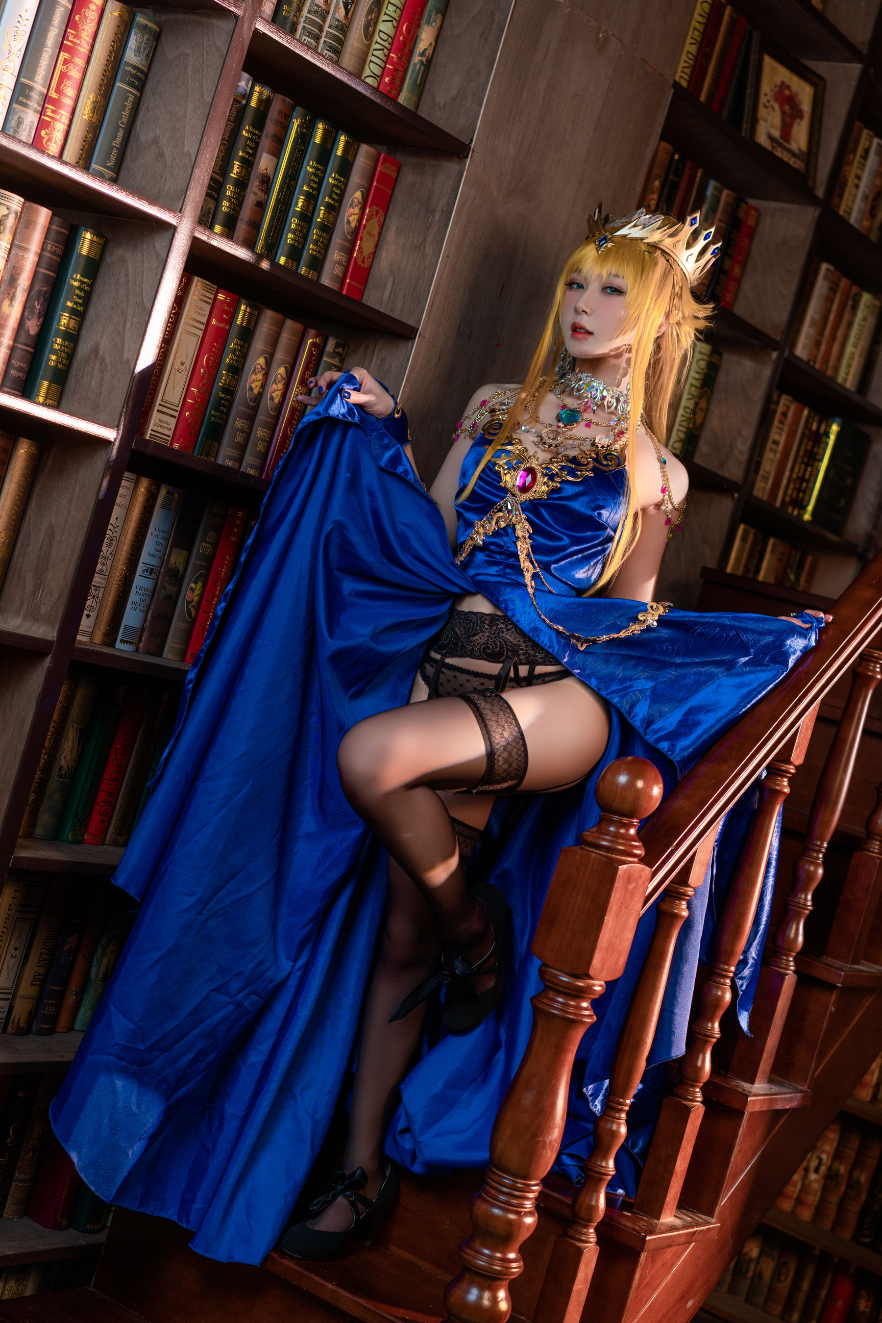 动漫博主阿包也是兔娘 – 白枪呆同人睡衣 [25P] - 秀人网免费无水印在线套图写真