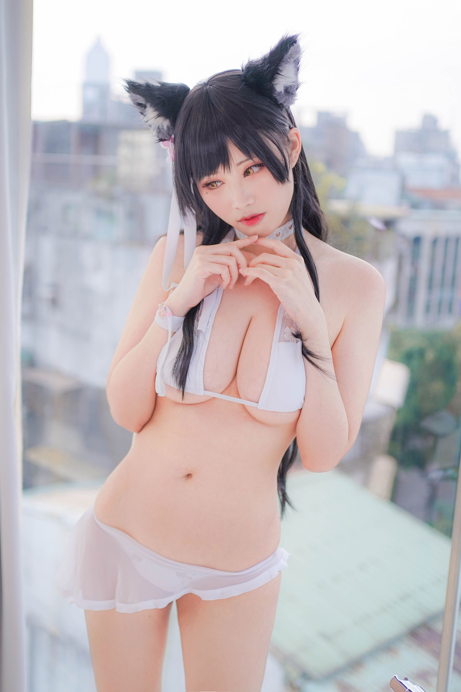 [Cosplay写真] Coser萱-KaYa – 爱宕泳装 [16P] - 秀人网免费无水印在线套图写真