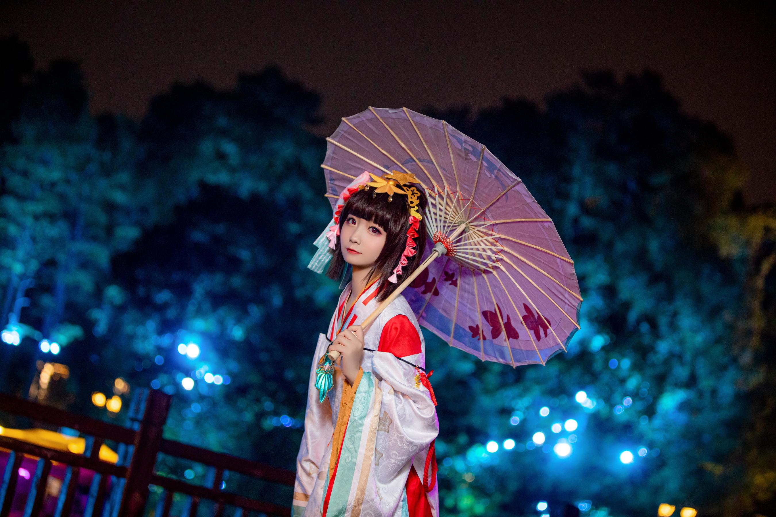 [Cosplay写真] 动漫博主弦音sic – 阴阳师 神乐 [15P] - 秀人网免费无水印在线套图写真
