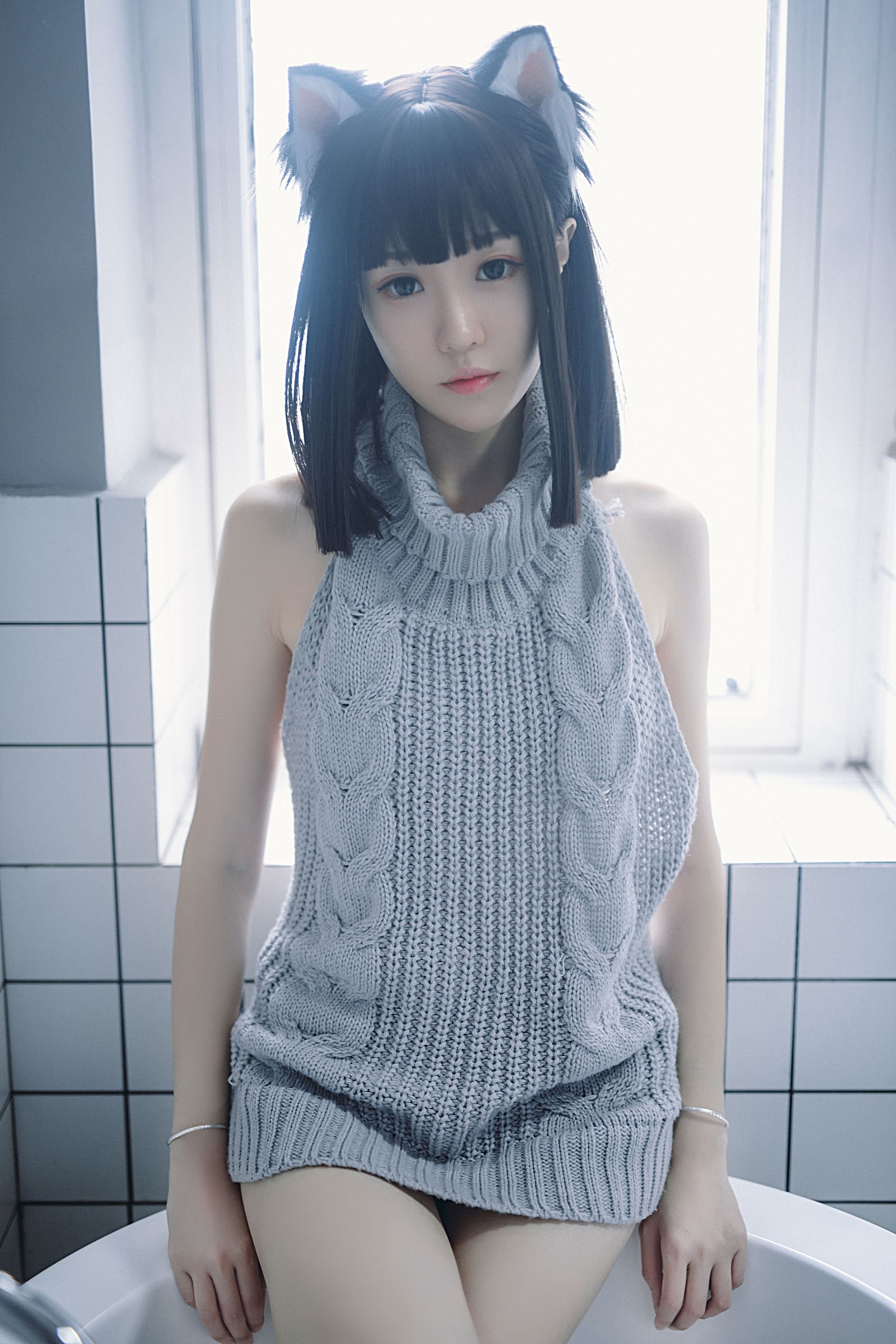 斗鱼主播采妮么么 – 猫耳朵 [22P] - 秀人网免费无水印在线套图写真