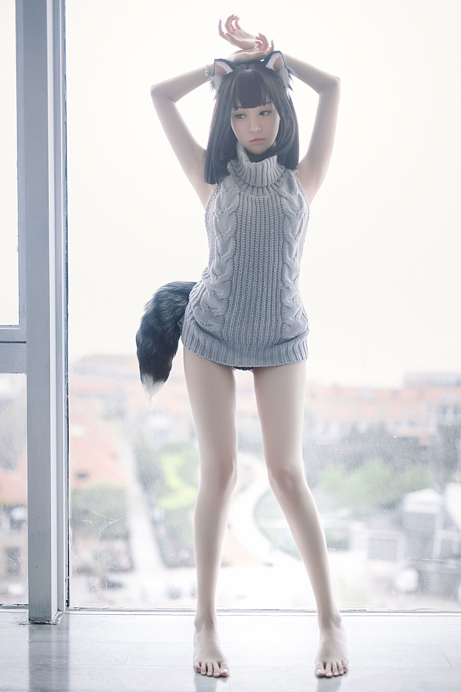 斗鱼主播采妮么么 – 猫耳朵 [22P] - 秀人网免费无水印在线套图写真