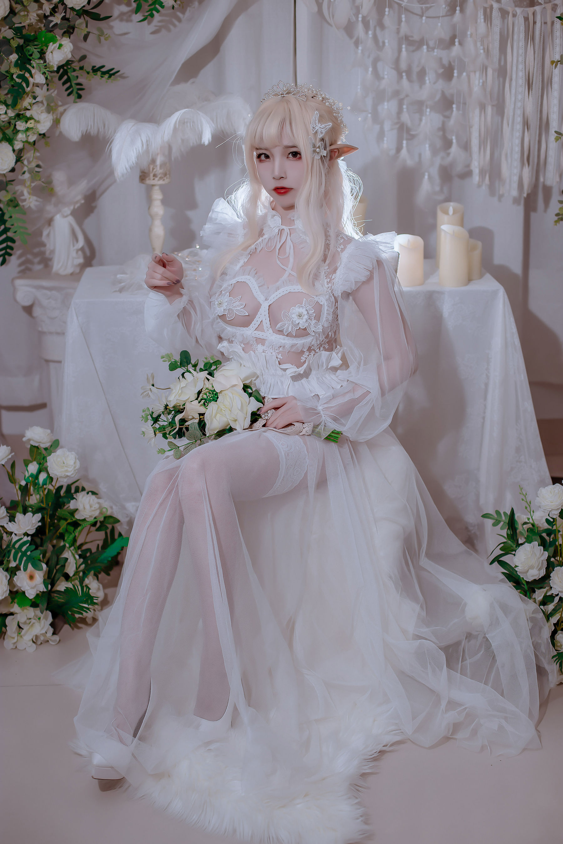 人气Coser二佐Nisa – 精灵公主 [60P] - 秀人网免费无水印在线套图写真