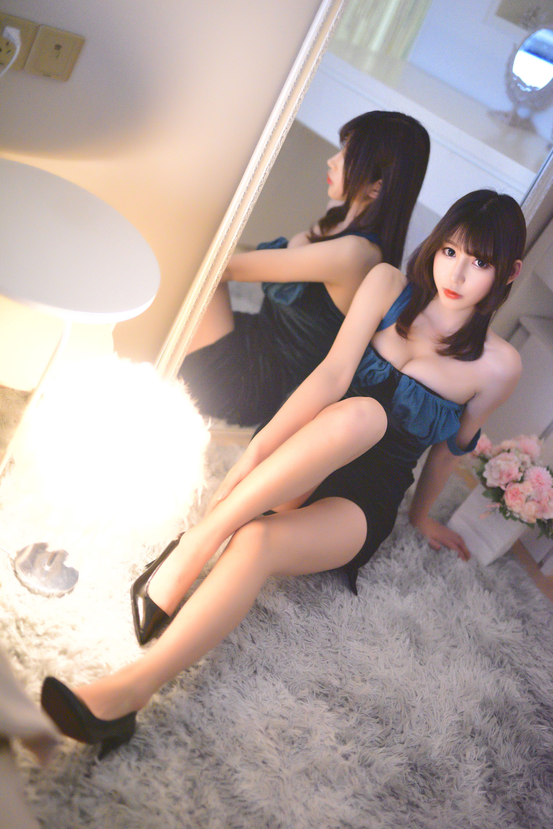 斗鱼主播w黑米粥w – 圣诞 [30P] - 秀人网免费无水印在线套图写真