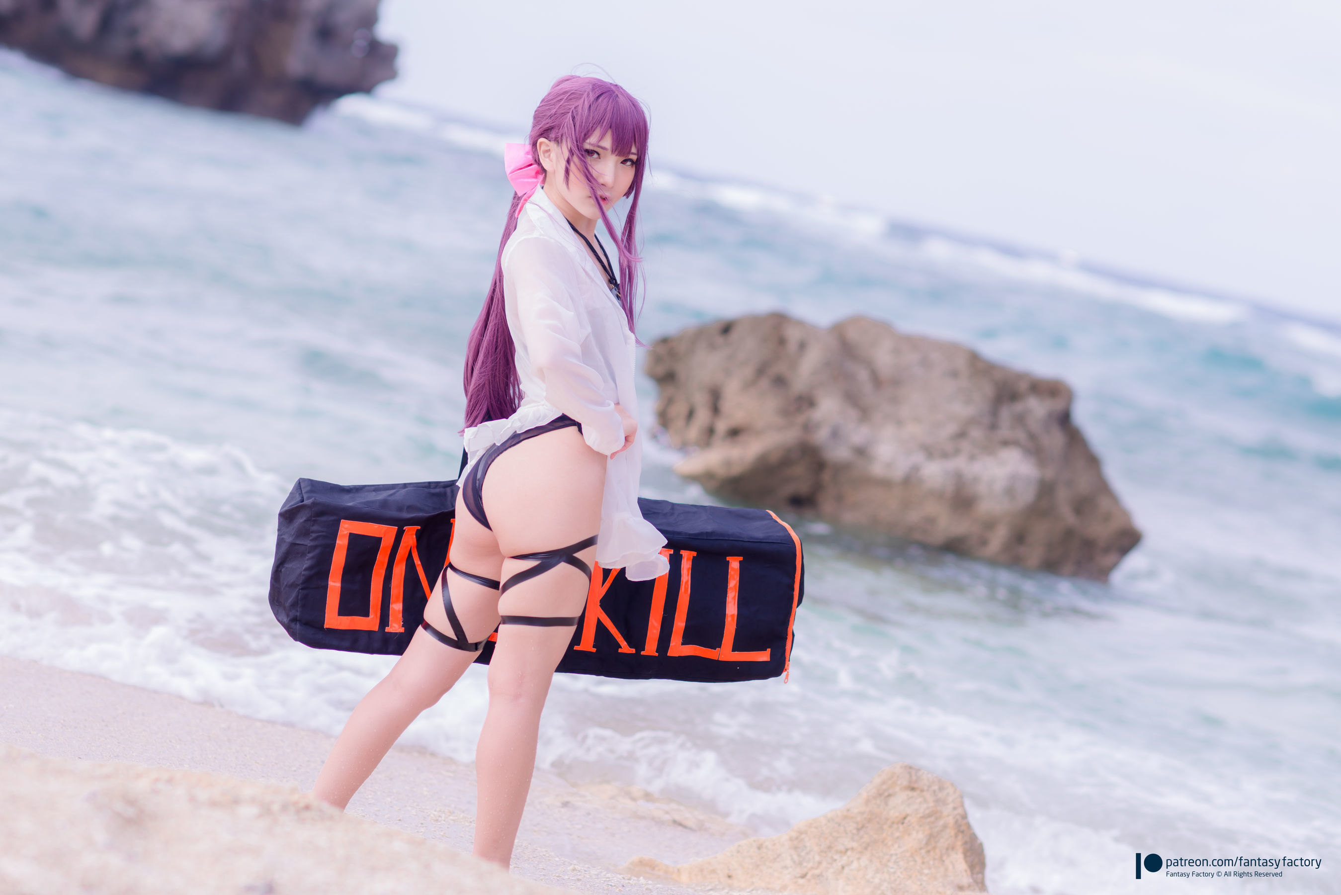 [Fantasy Factory] 小丁Cosplay – 海滩风情 [34P] - 秀人网免费无水印在线套图写真