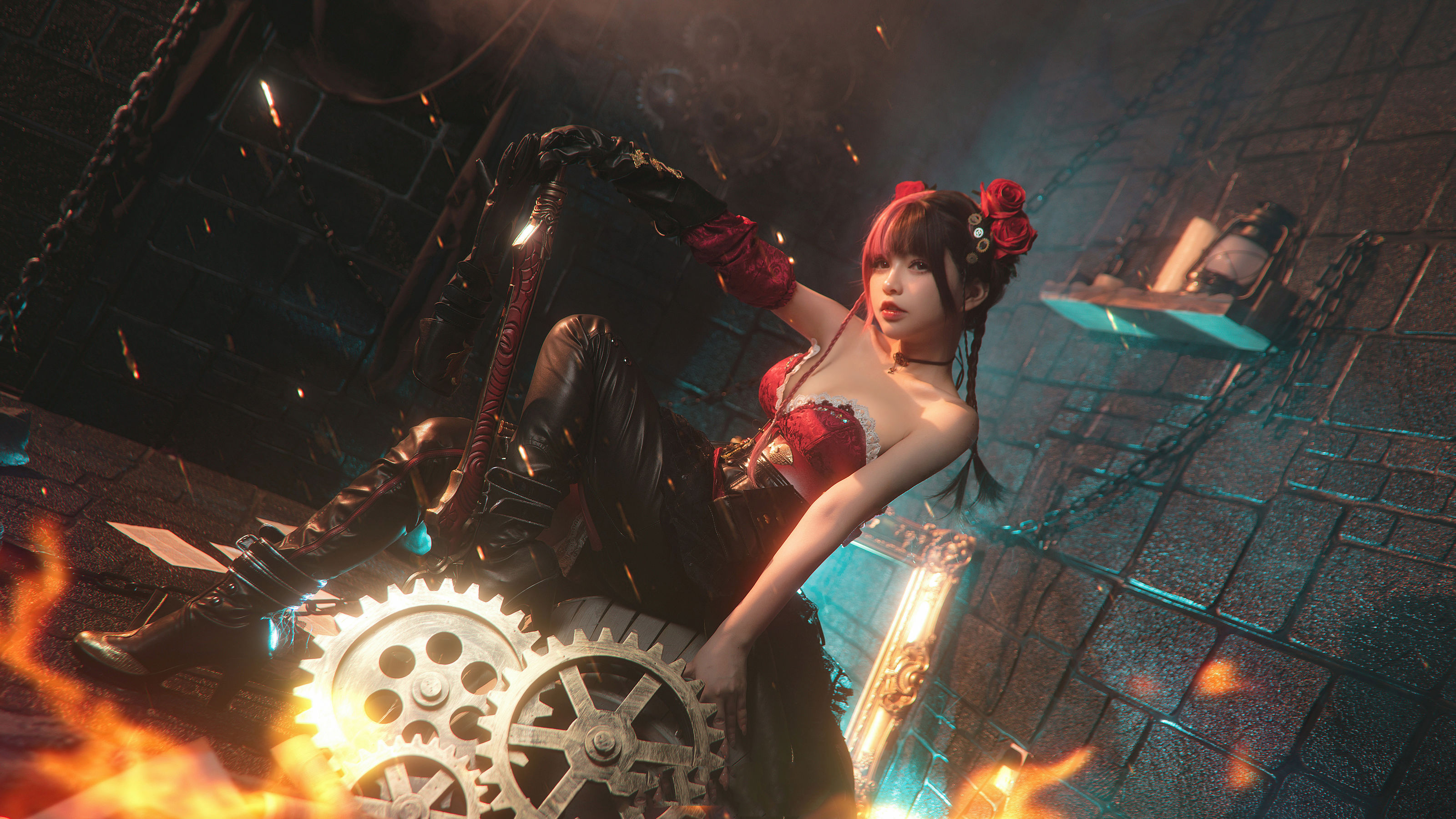 六二二同学 – 天谕手游 炎天 [12P] - 秀人网免费无水印在线套图写真