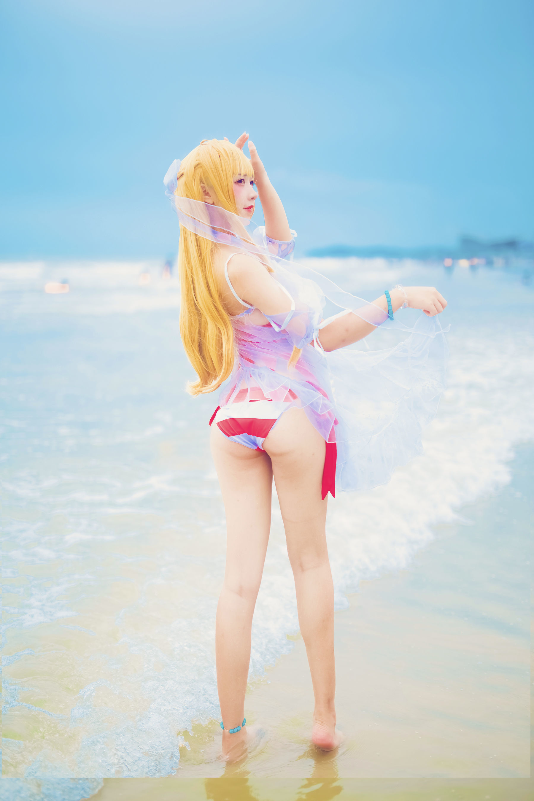 动漫博主九曲Jean – 泳衣 [15P] - 秀人网免费无水印在线套图写真