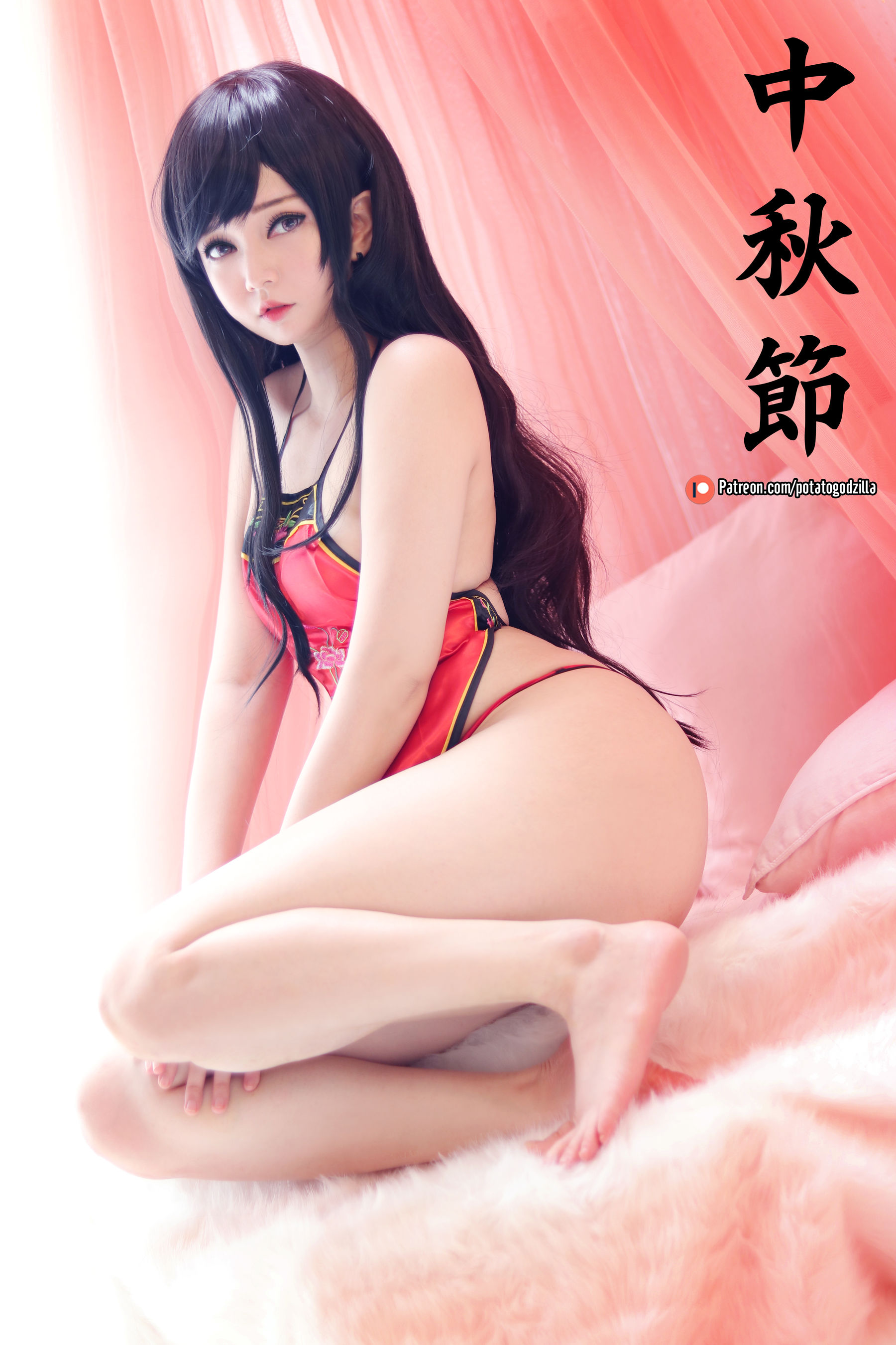 Coser小姐姐Potato Godzilla – Happy Mid Autumn 2019 [22P] - 秀人网免费无水印在线套图写真