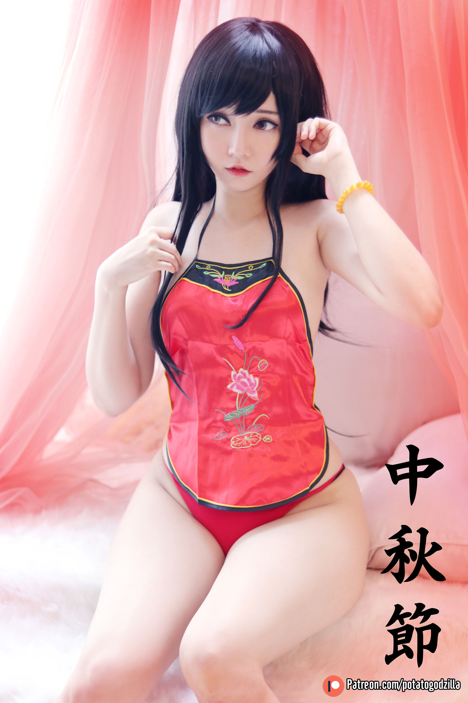 Coser小姐姐Potato Godzilla – Happy Mid Autumn 2019 [22P] - 秀人网免费无水印在线套图写真