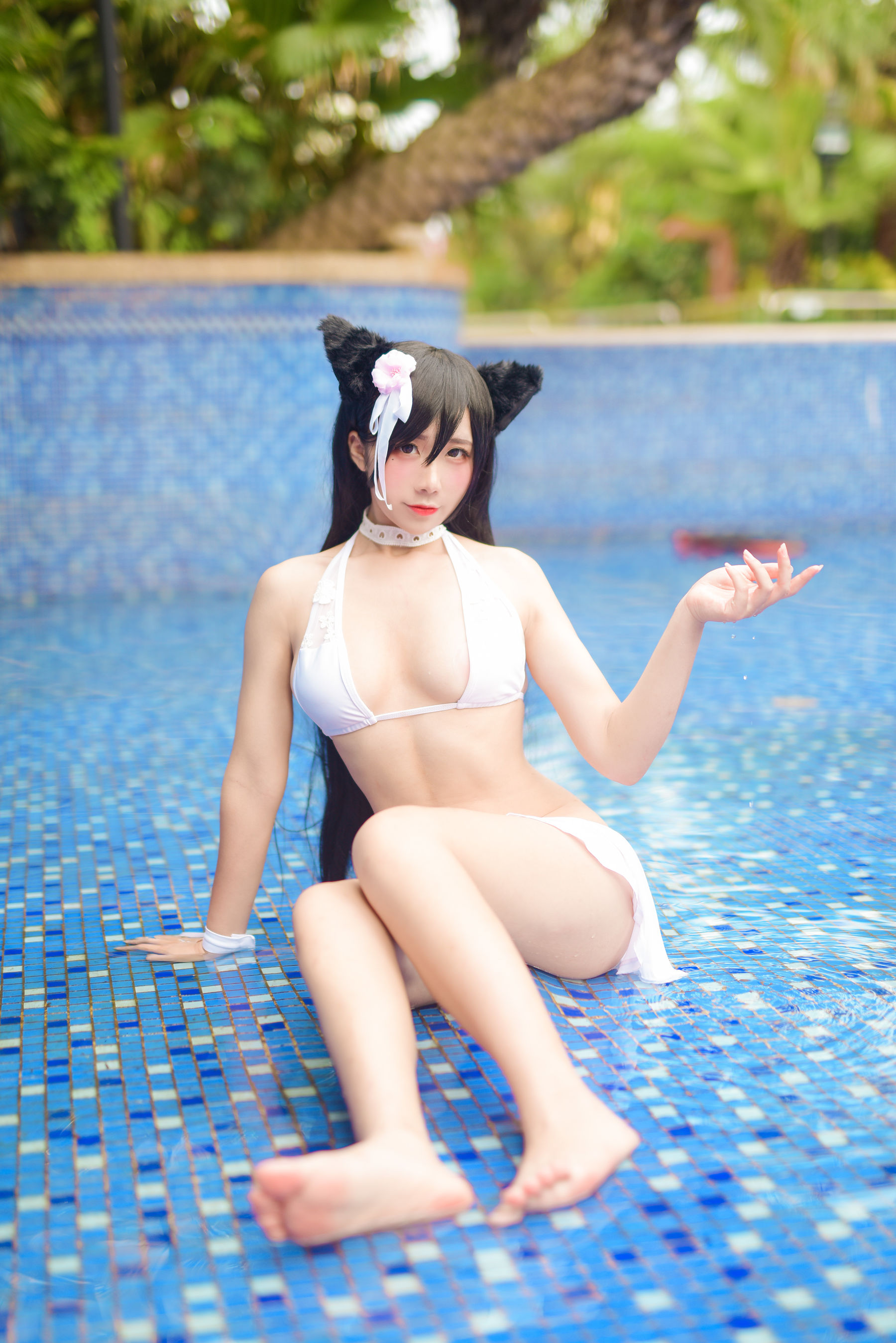 动漫博主九曲Jean 碧蓝航线 泳装 [17P] - 秀人网免费无水印在线套图写真