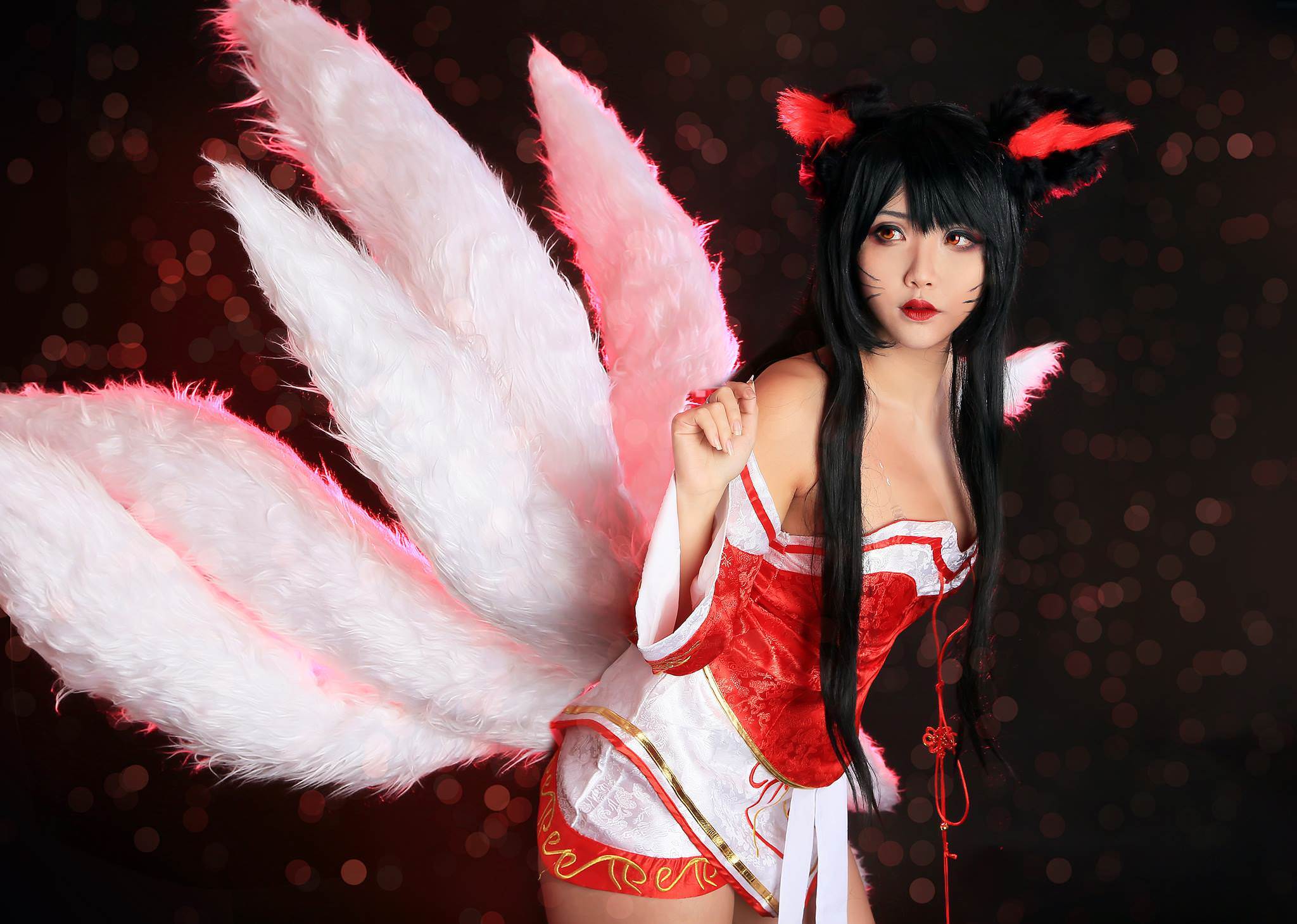 越裔正妹Hana bunny – Ahri [14P] - 秀人网免费无水印在线套图写真
