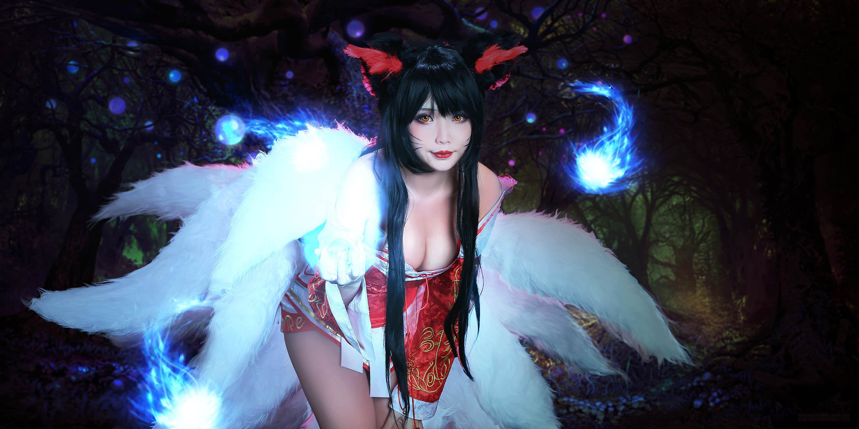 越裔正妹Hana bunny – Ahri [14P] - 秀人网免费无水印在线套图写真