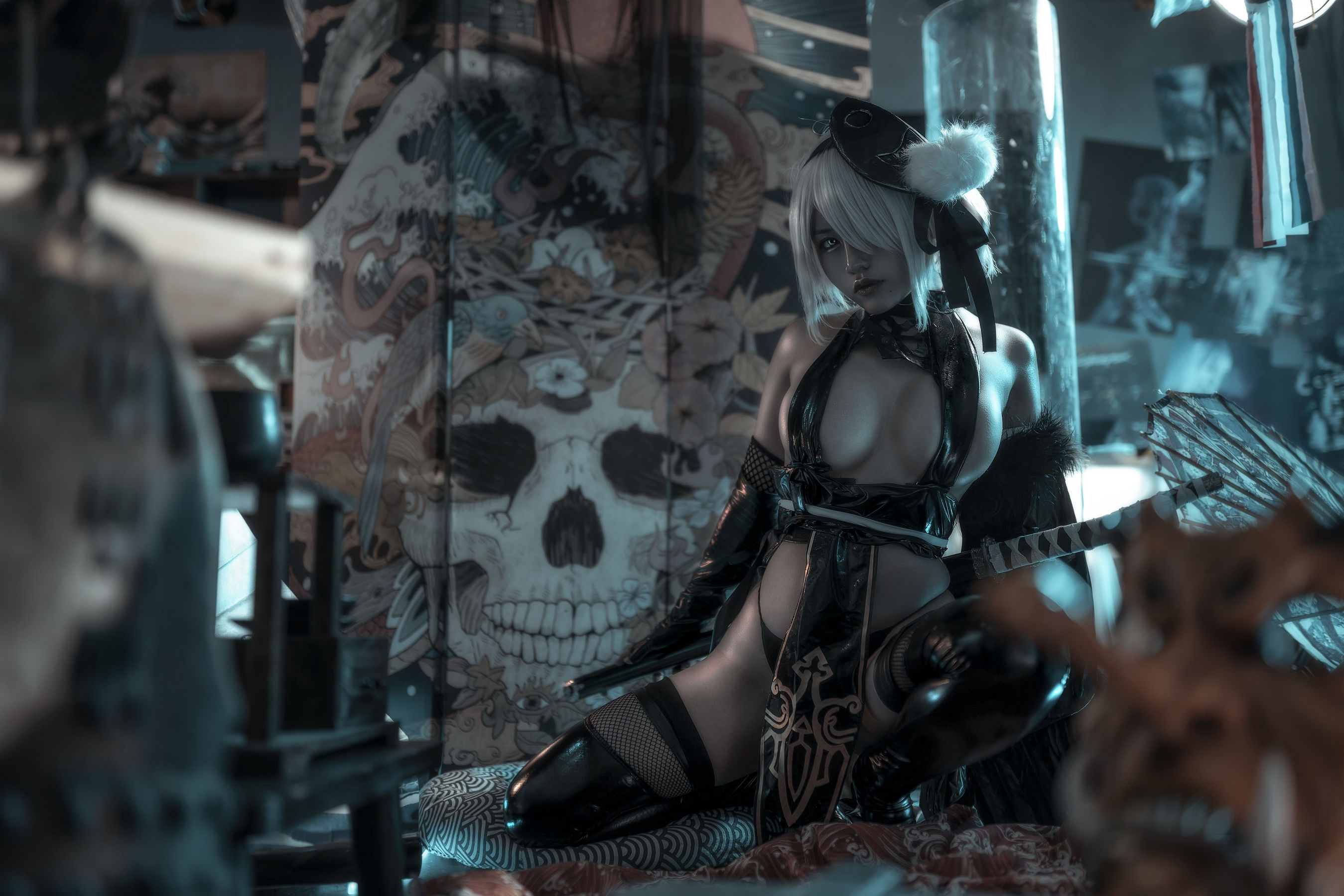 一笑芳香沁写真 – 忍者2B [25P] - 秀人网免费无水印在线套图写真