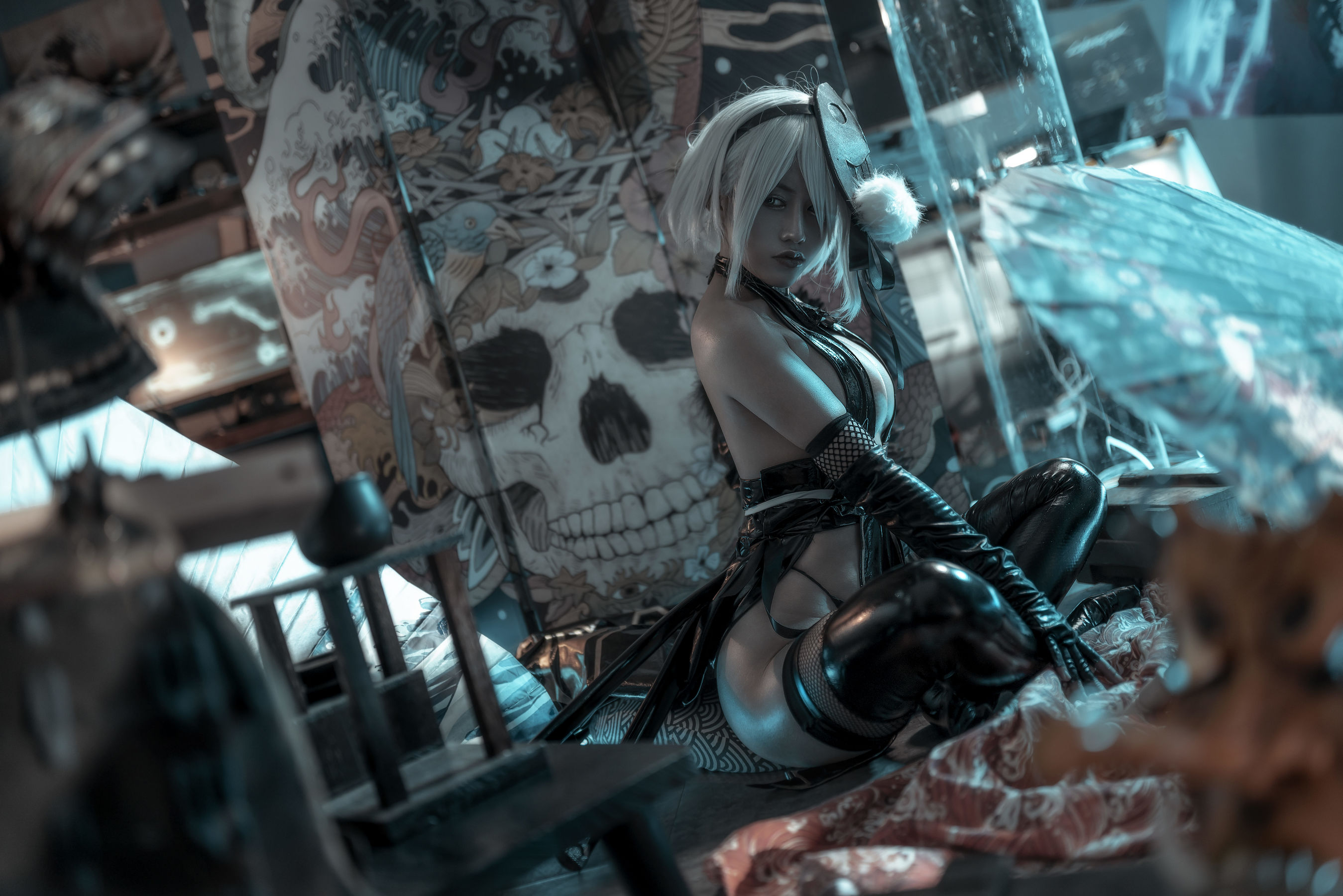 一笑芳香沁写真 – 忍者2B [25P] - 秀人网免费无水印在线套图写真