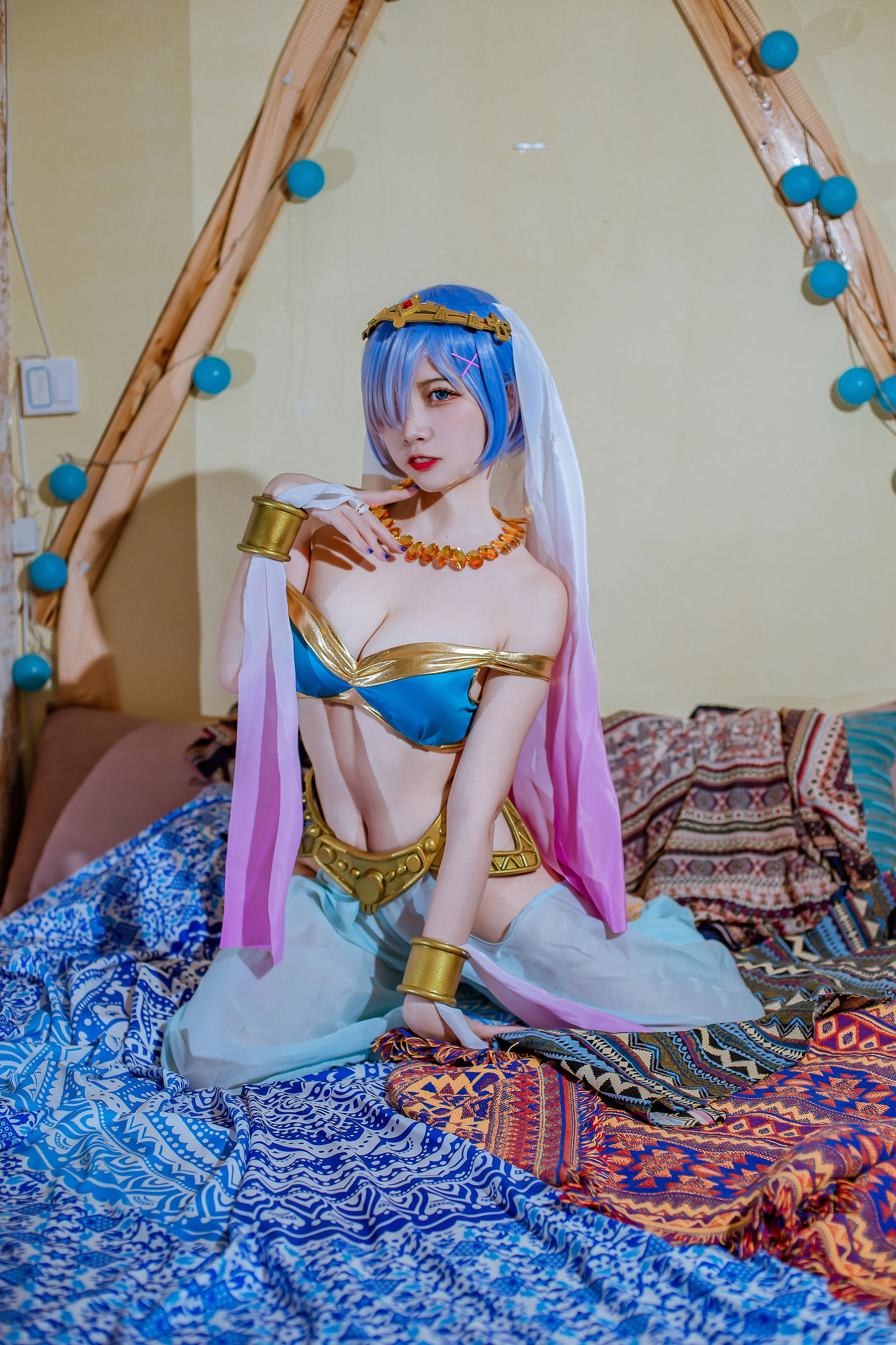 人气Coser二佐Nisa – 蕾姆舞娘 [9P] - 秀人网免费无水印在线套图写真