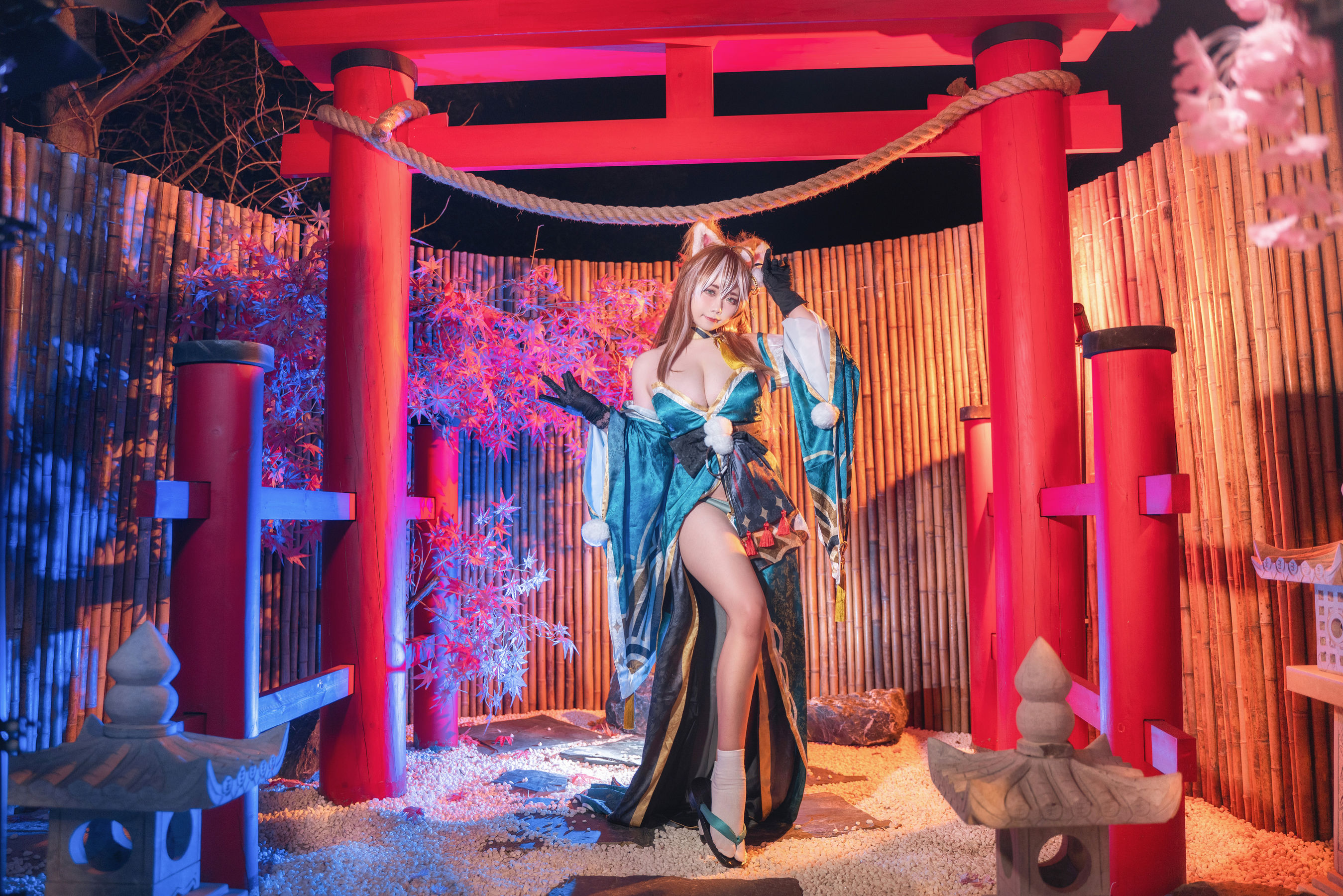 贞子蜜桃 – 原神 希娜小姐 [19P] - 秀人网免费无水印在线套图写真