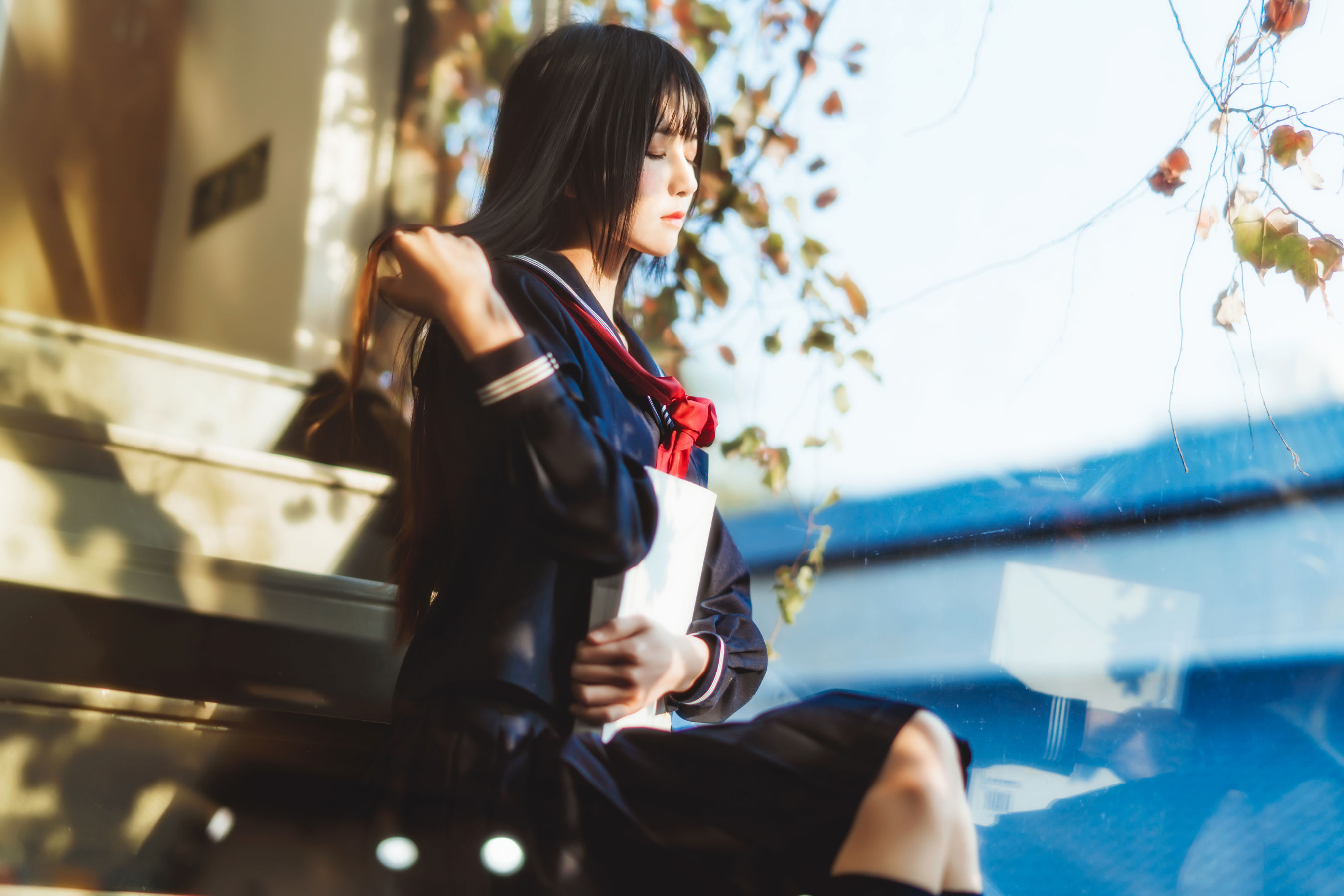 桜桃喵《(小少女)黑色水手服》 [50P] - 秀人网免费无水印在线套图写真