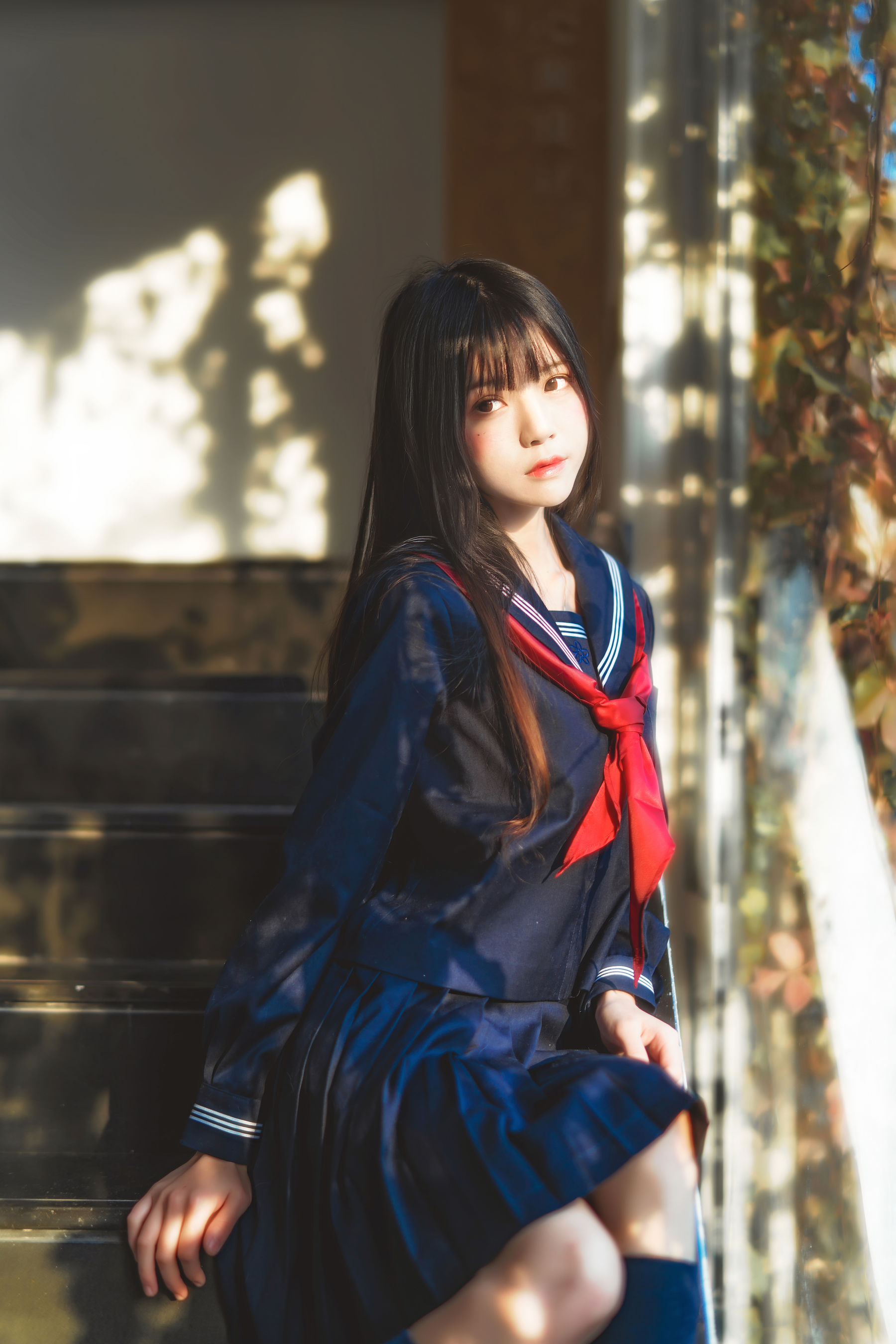 桜桃喵《(小少女)黑色水手服》 [50P] - 秀人网免费无水印在线套图写真