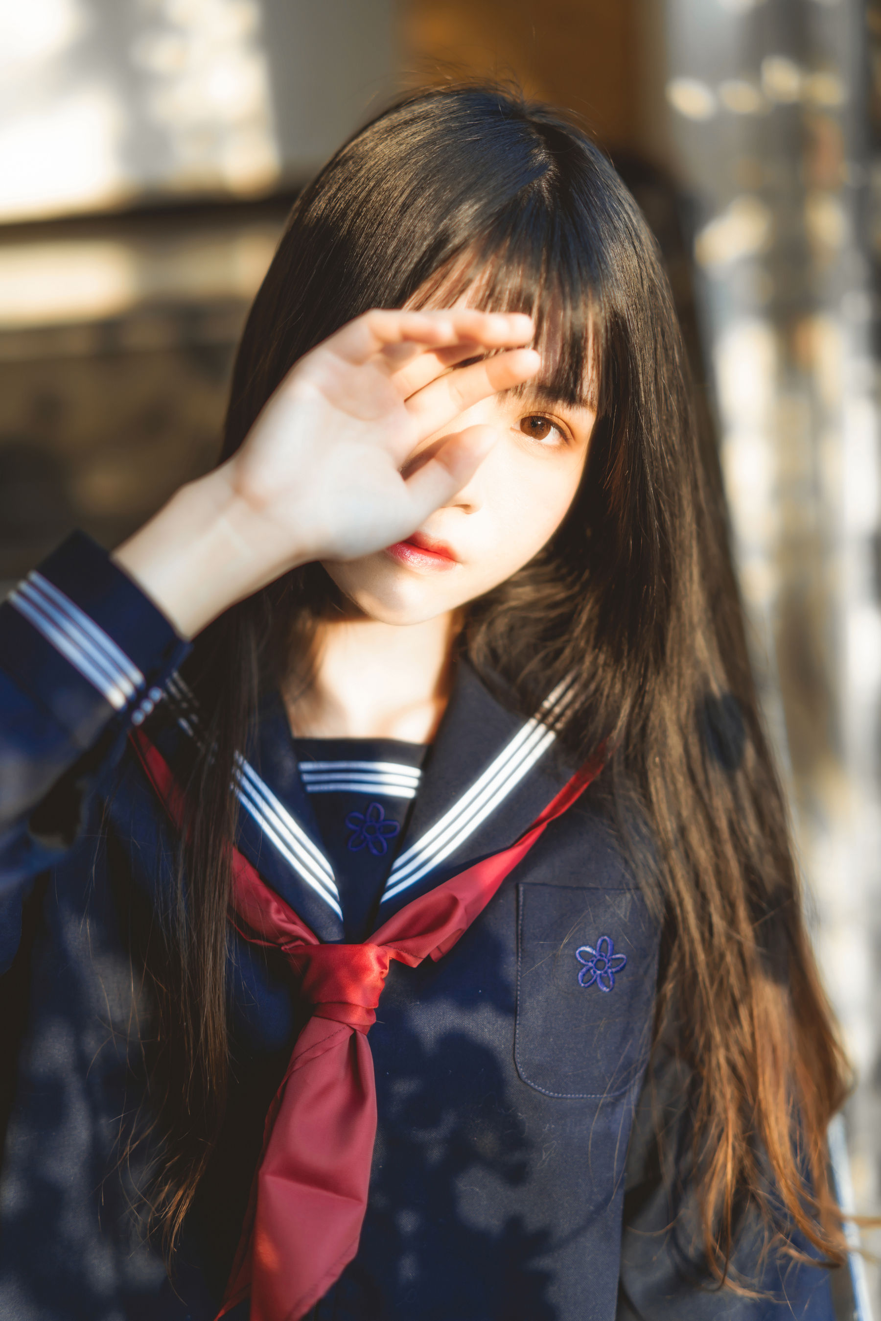 桜桃喵《(小少女)黑色水手服》 [50P] - 秀人网免费无水印在线套图写真