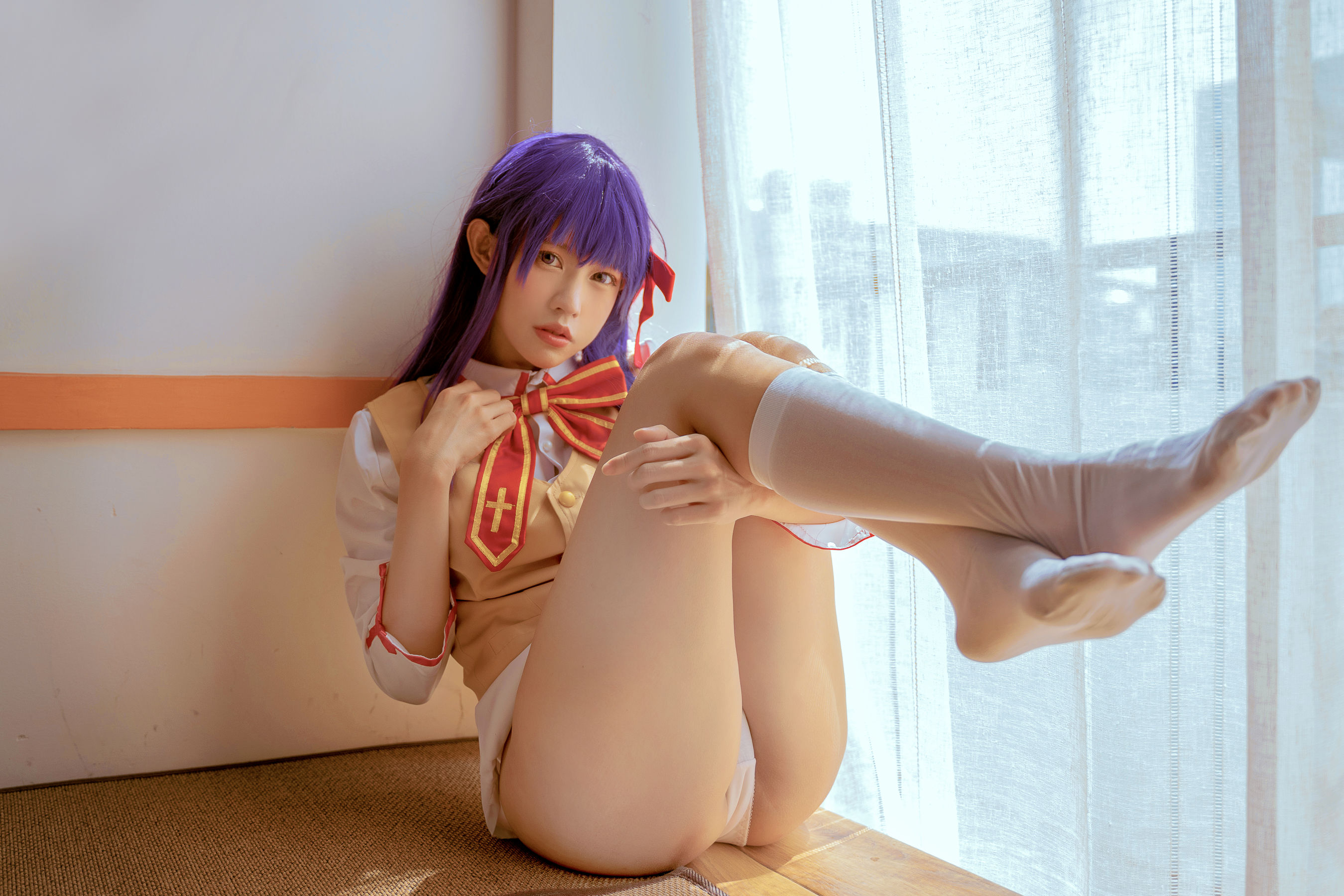 PingPing – 間桐 桜 [37P] - 秀人网免费无水印在线套图写真