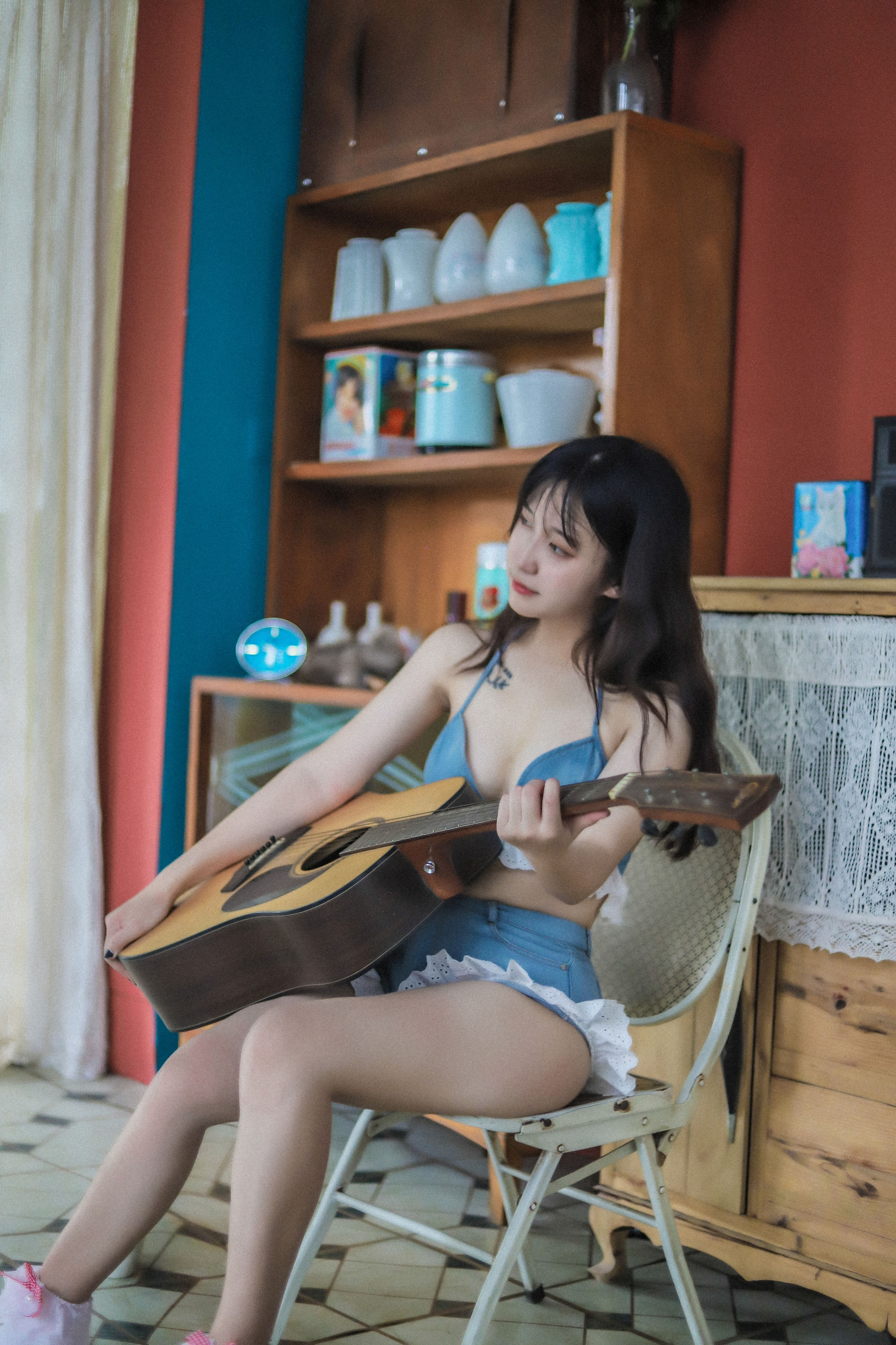 奇行家狗崽(棕桠阿狗崽) – 桃子听蝉 [22P] - 秀人网免费无水印在线套图写真