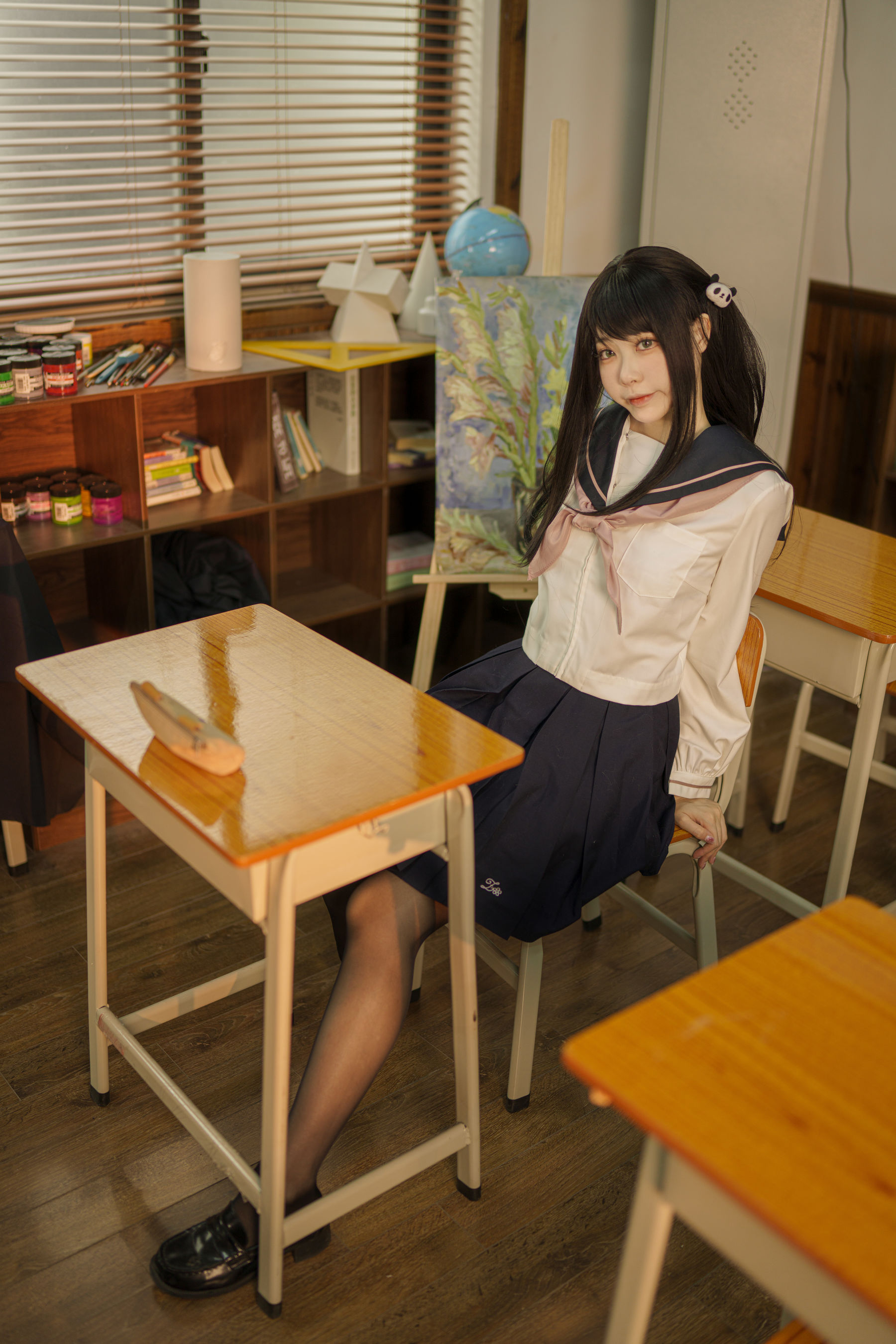 安食Ajiki – 风纪委员 [48P] - 秀人网免费无水印在线套图写真