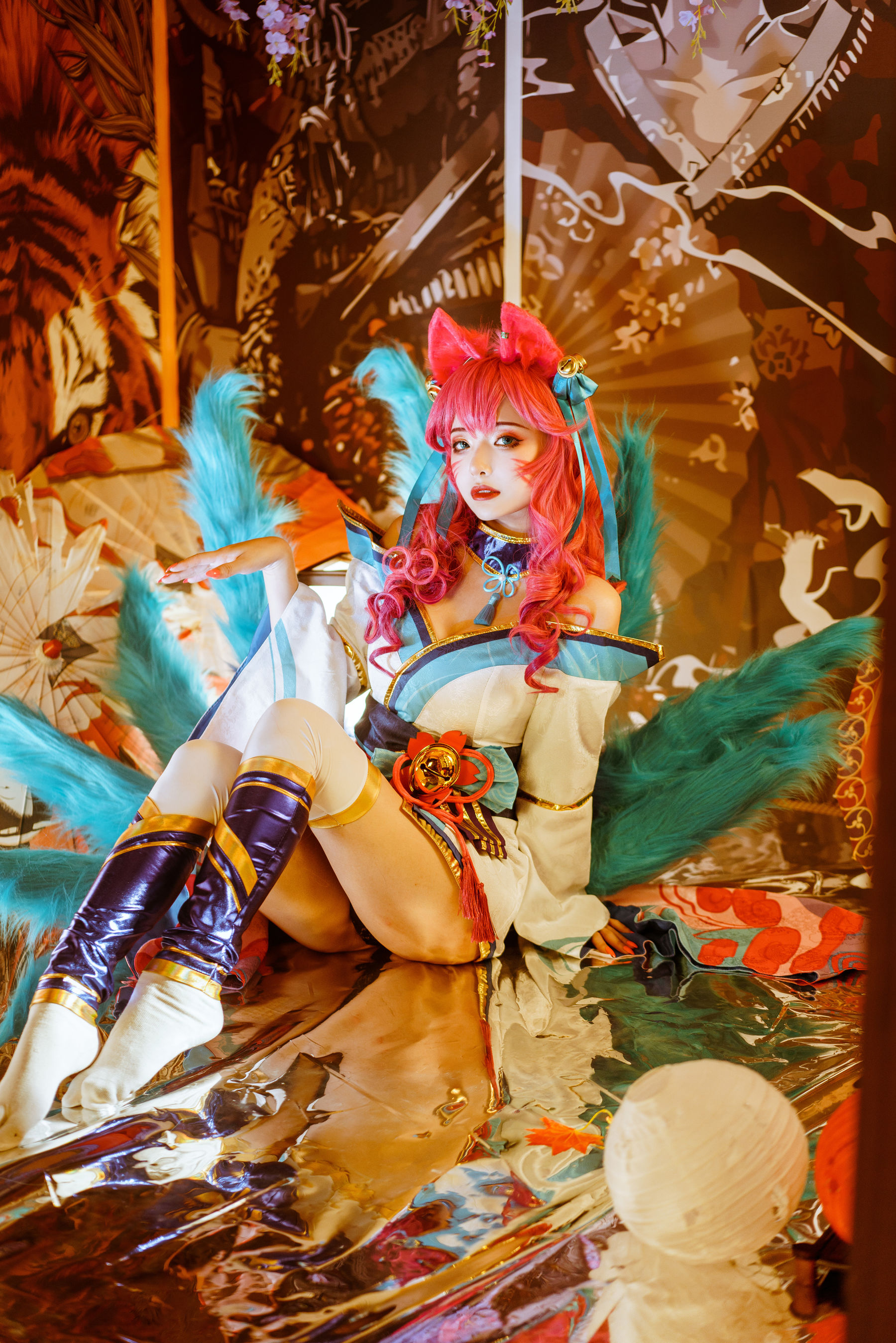 [Cosplay写真] 动漫博主雯妹 – 阿狸 [14P] - 秀人网免费无水印在线套图写真