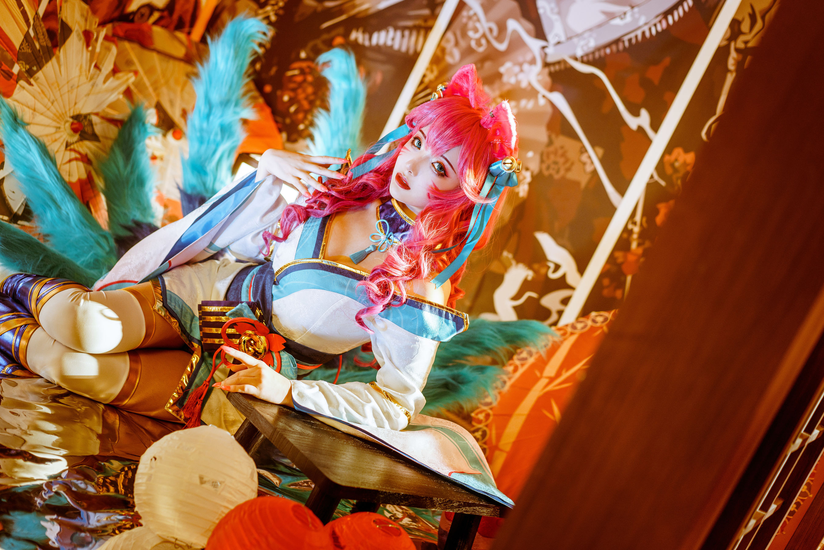 [Cosplay写真] 动漫博主雯妹 – 阿狸 [14P] - 秀人网免费无水印在线套图写真