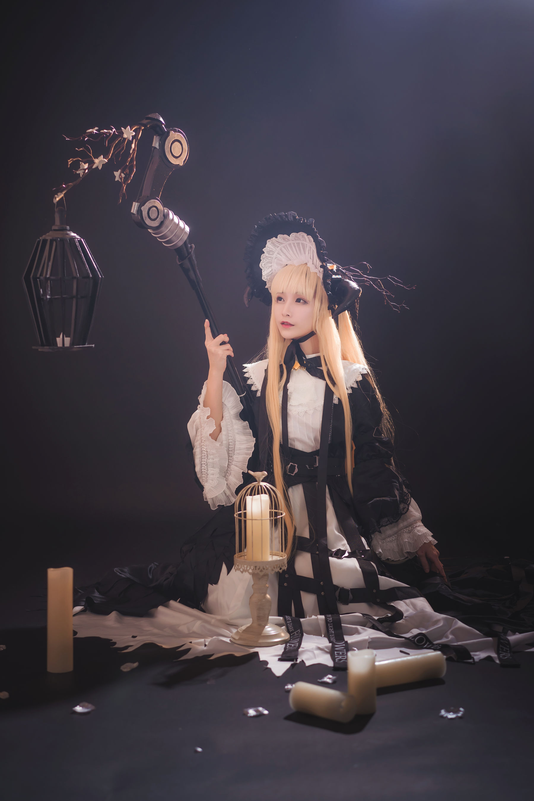 [Cosplay写真] 动漫博主铁板烧鬼舞w – 夜莺 [17P] - 秀人网免费无水印在线套图写真