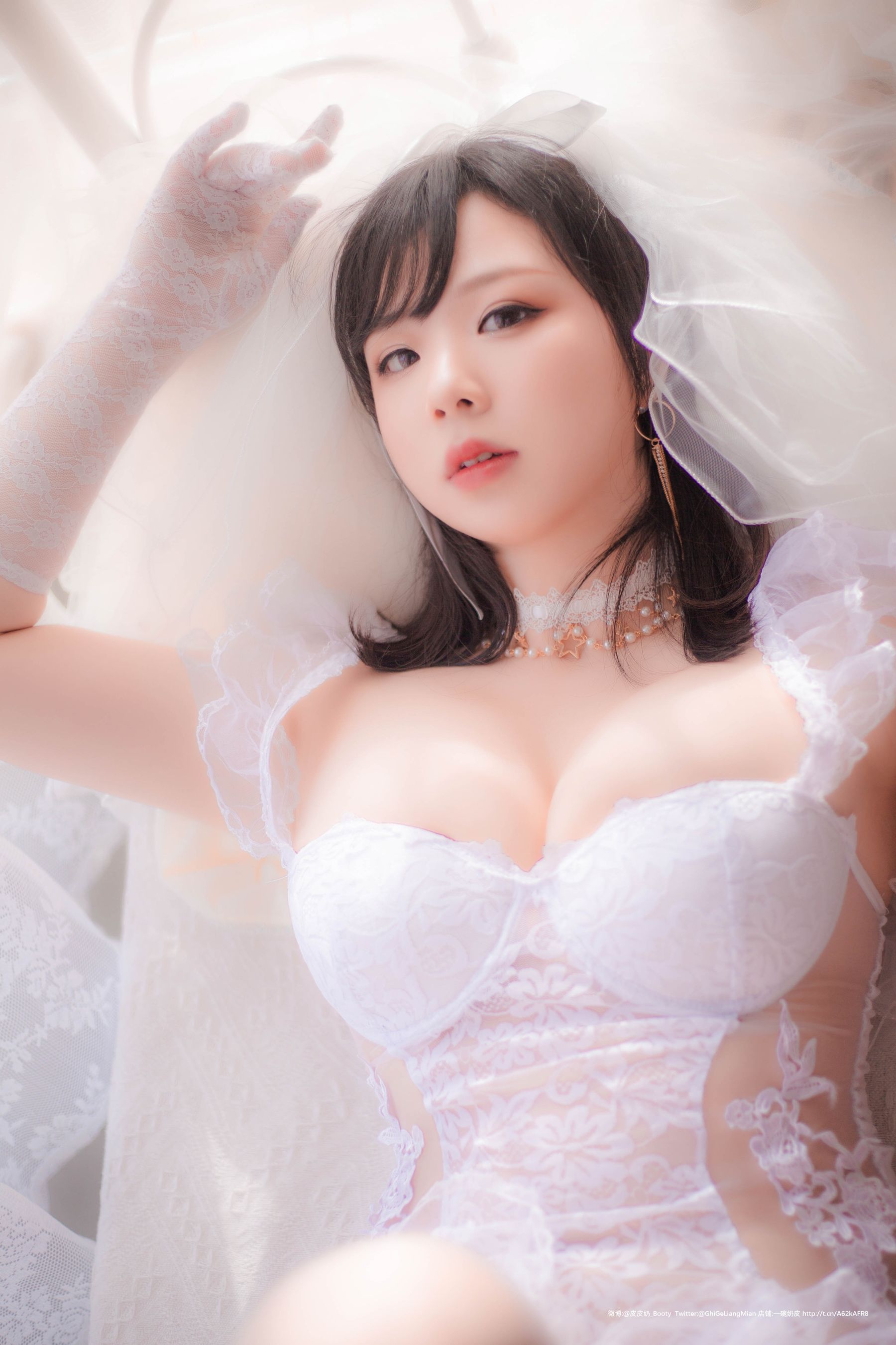 [Cosplay写真] 皮皮奶可可爱了啦 – 朦胧婚纱 [66P] - 秀人网免费无水印在线套图写真