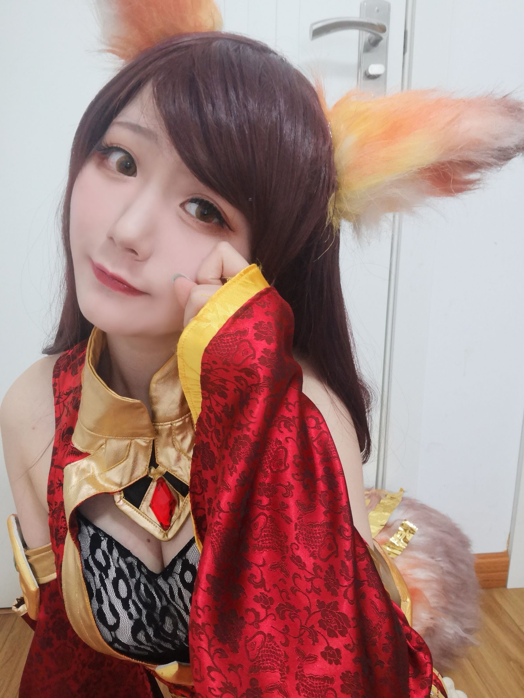 [Cosplay写真] 动漫博主弦音sic – 王者荣耀 妲己 试妆 [6P] - 秀人网免费无水印在线套图写真