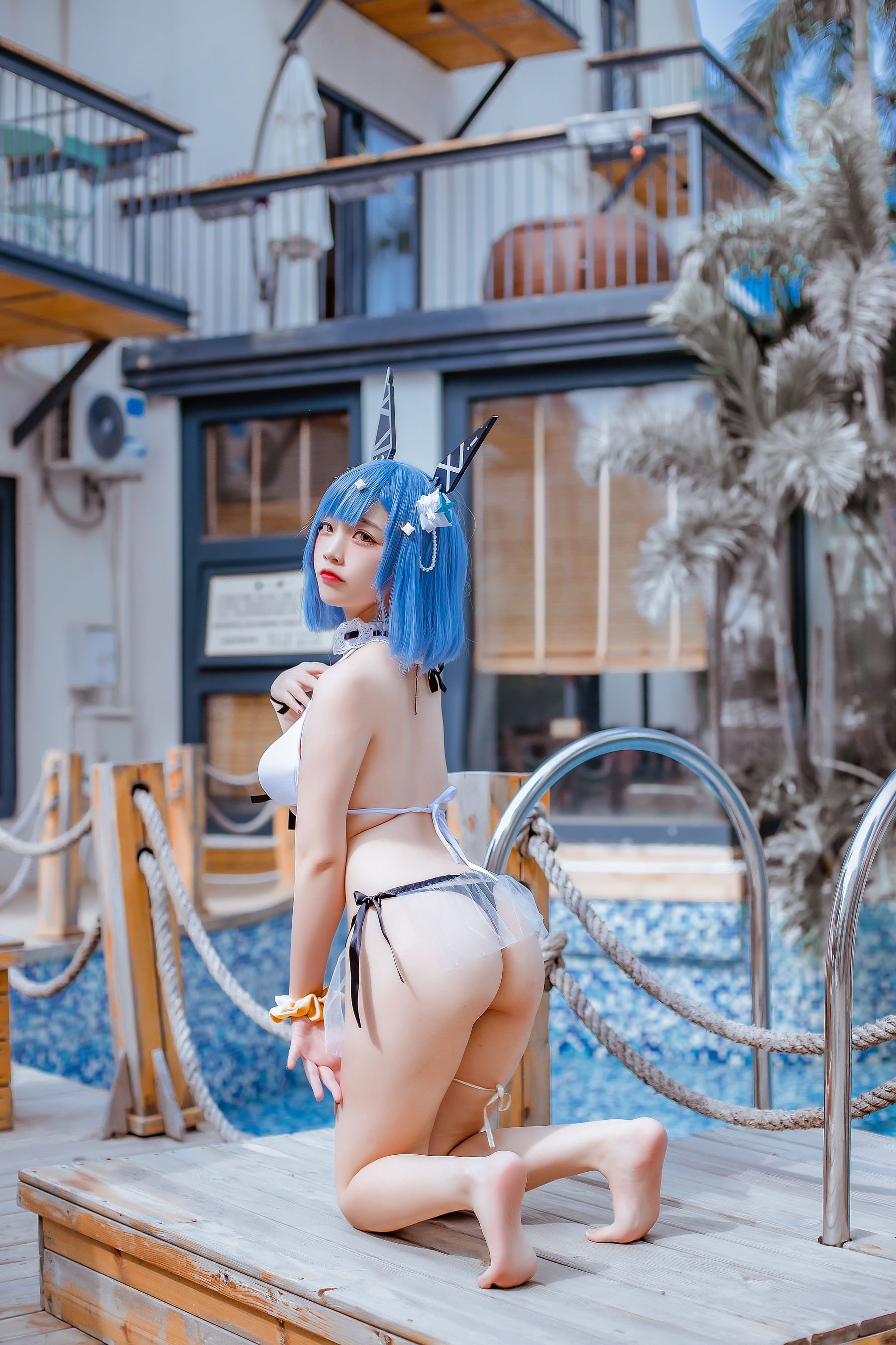 人气Coser二佐Nisa – 碧蓝 加斯科涅 [16P] - 秀人网免费无水印在线套图写真