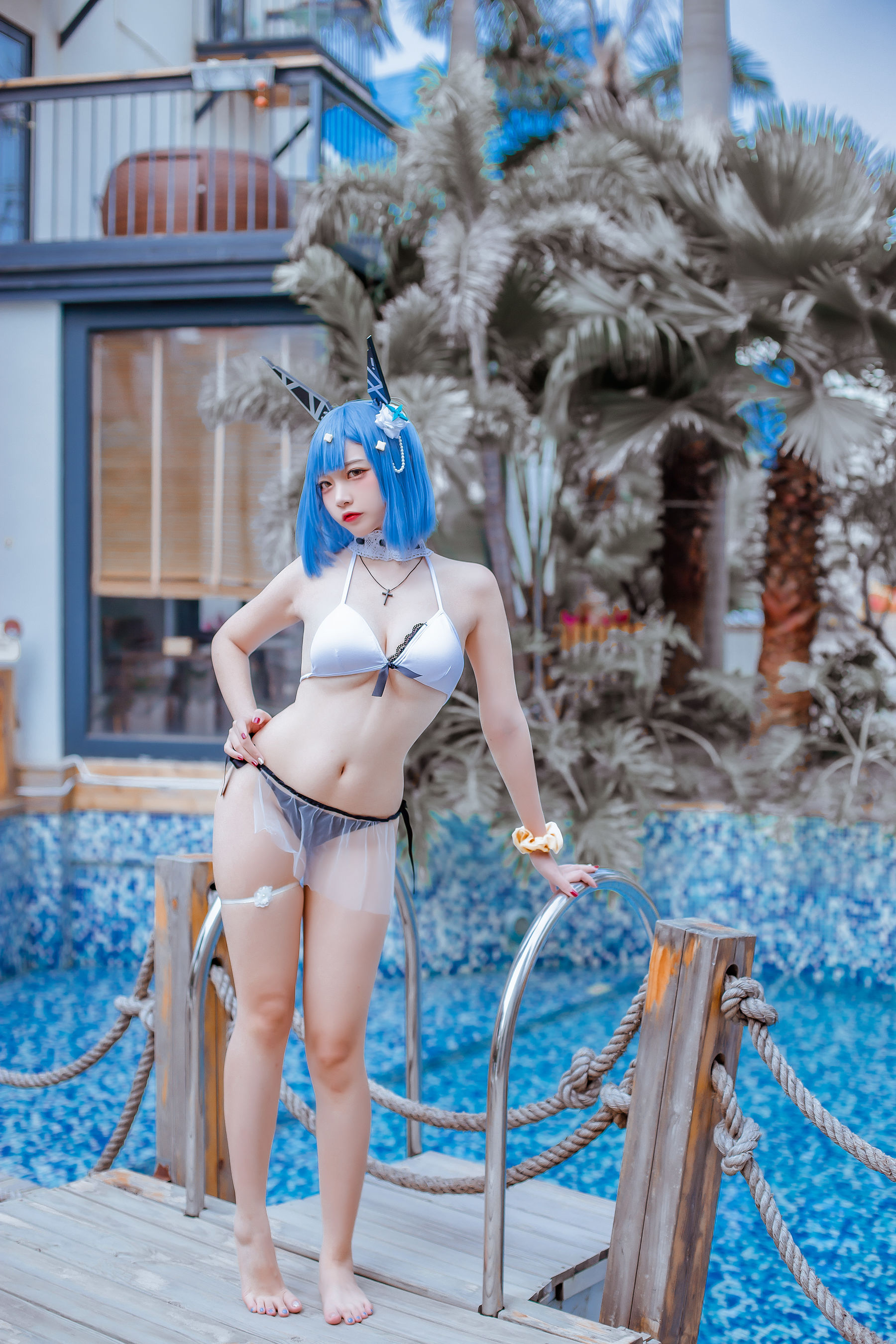 人气Coser二佐Nisa – 碧蓝 加斯科涅 [16P] - 秀人网免费无水印在线套图写真