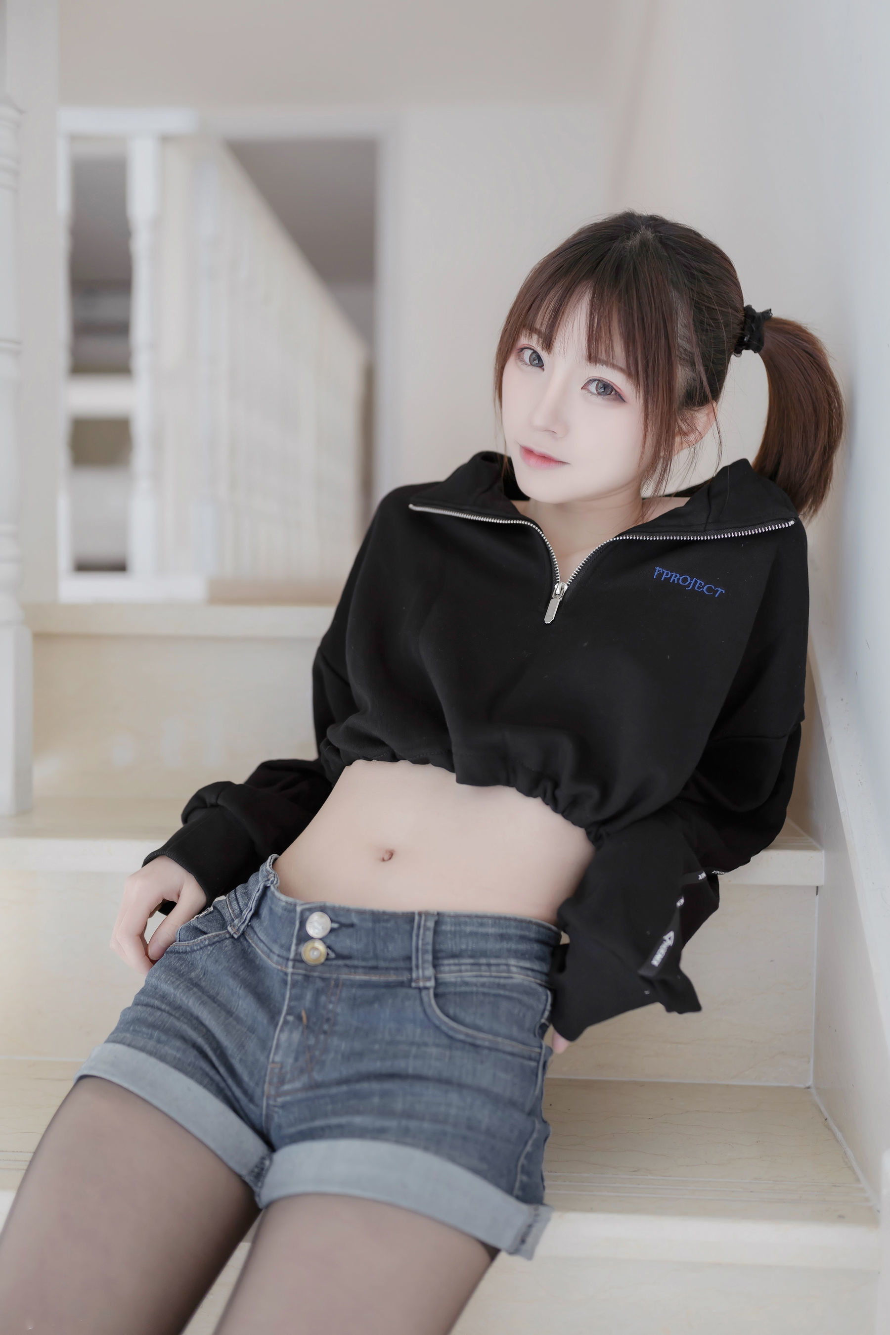 动漫博主Kitaro_绮太郎 – 单马尾女孩 [41P] - 秀人网免费无水印在线套图写真