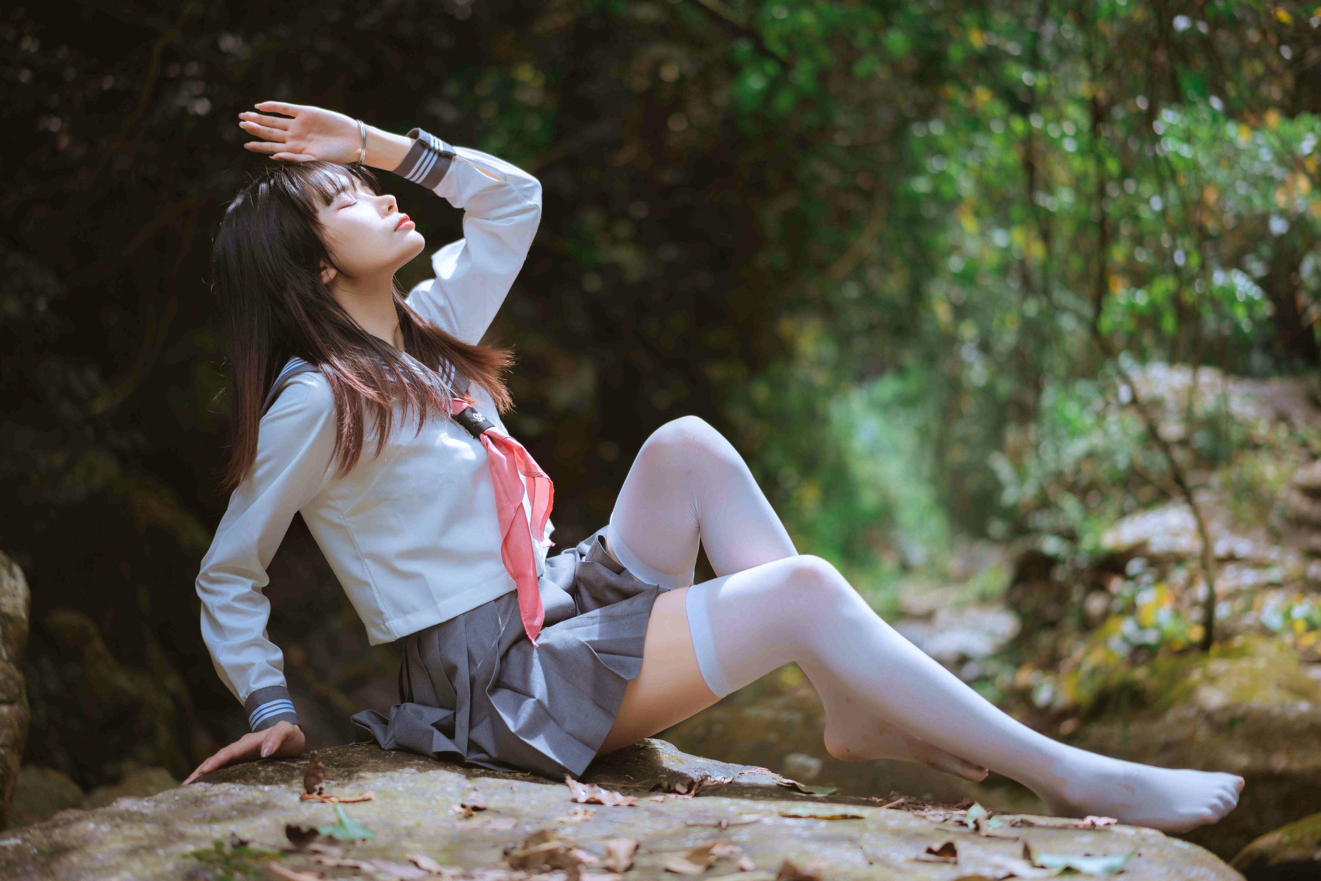 阳光美少女萌芽儿o0 – 请叫我若生 小溪JK百合 [93P] - 秀人网免费无水印在线套图写真