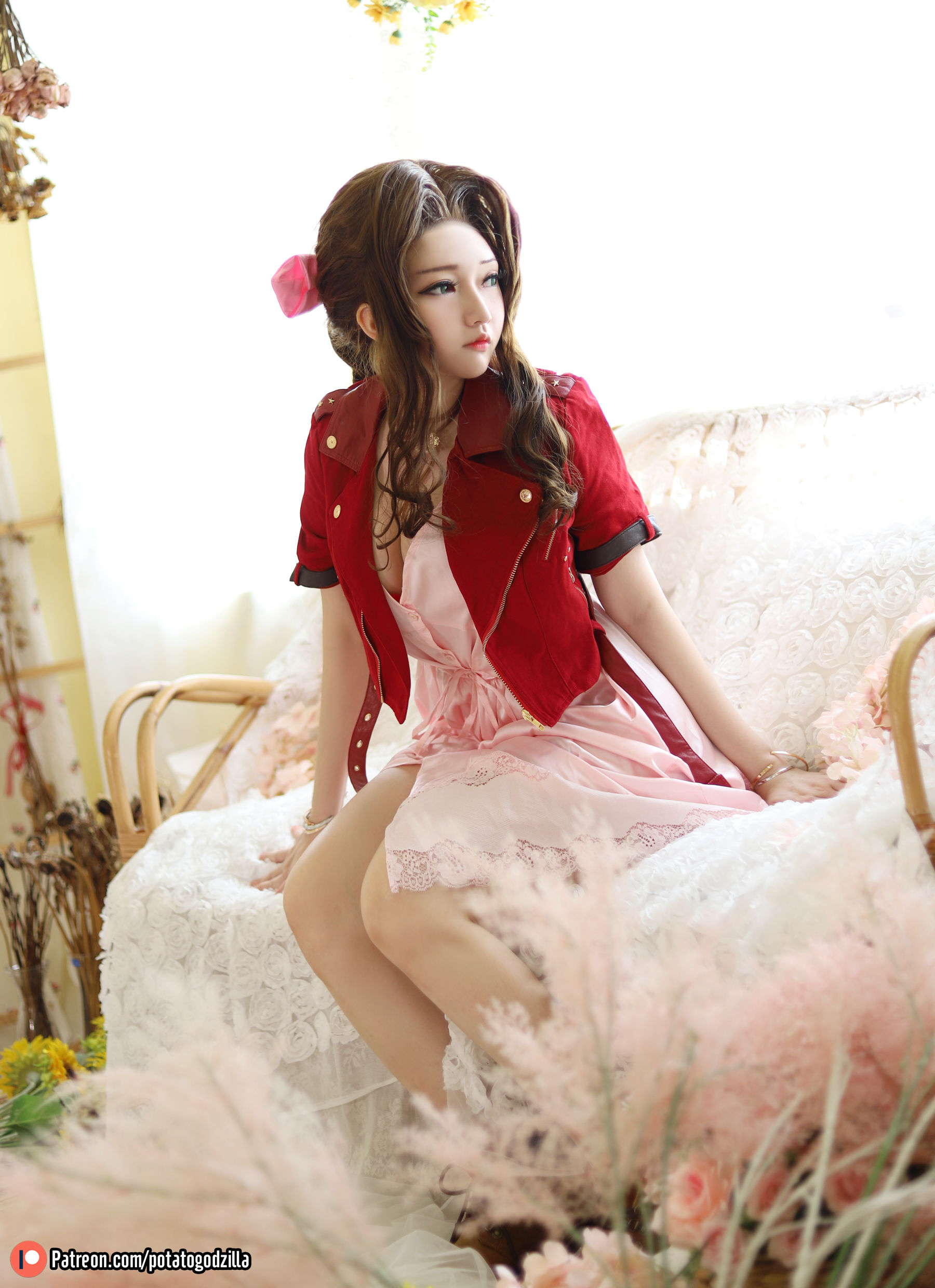 Coser小姐姐Potato Godzilla – Aeris [74P] - 秀人网免费无水印在线套图写真